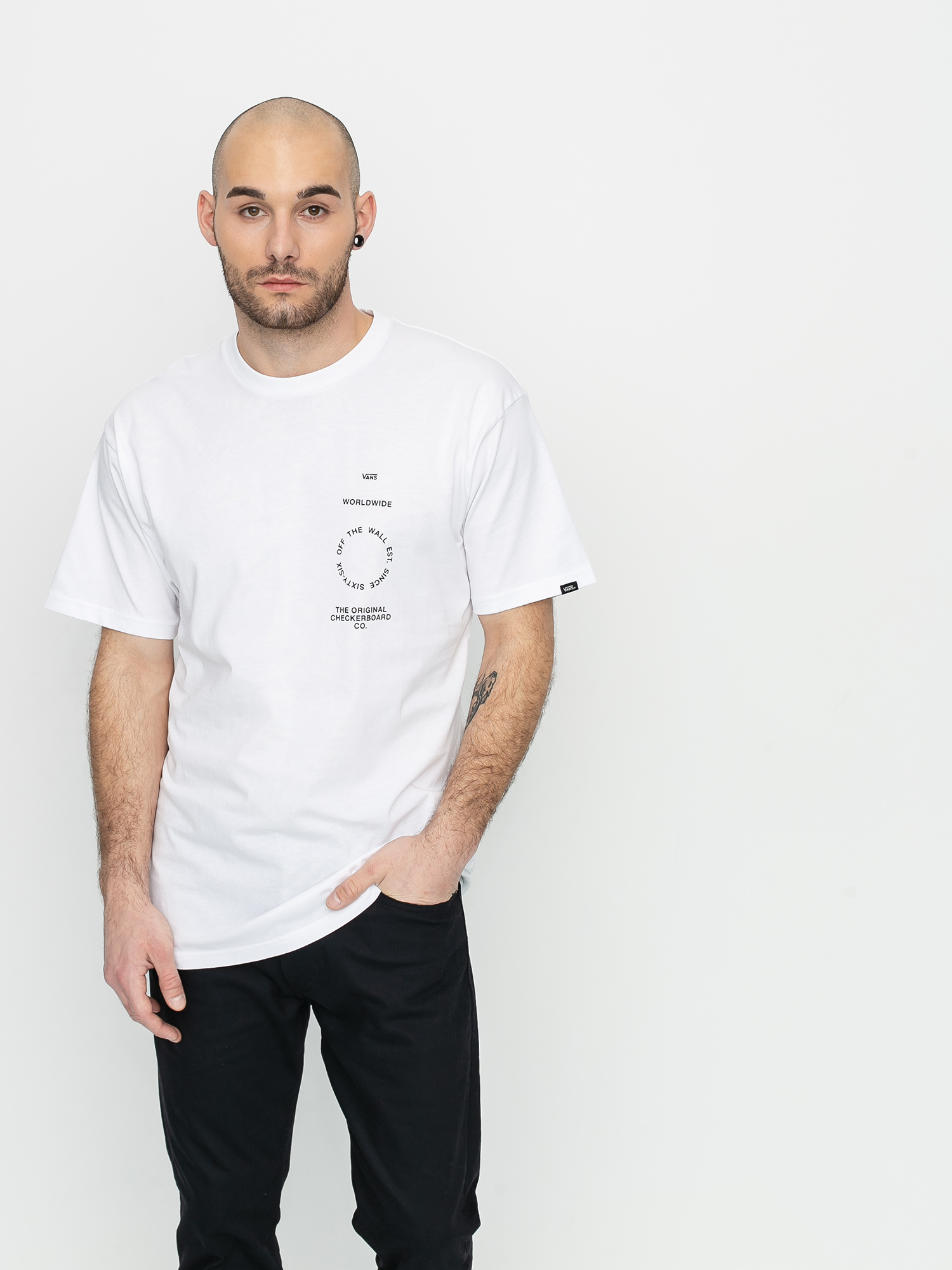 Vans Distortion Type Ujjatlan felső (white)