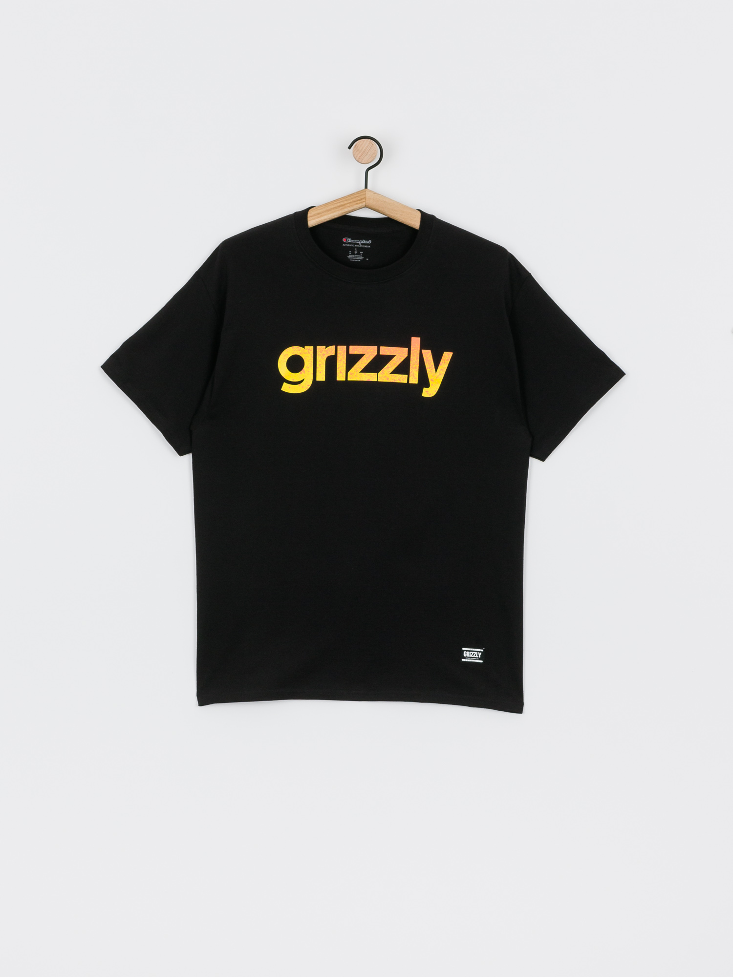 Grizzly Griptape X Champion Lowercase Fadeaway Ujjatlan felső (black)