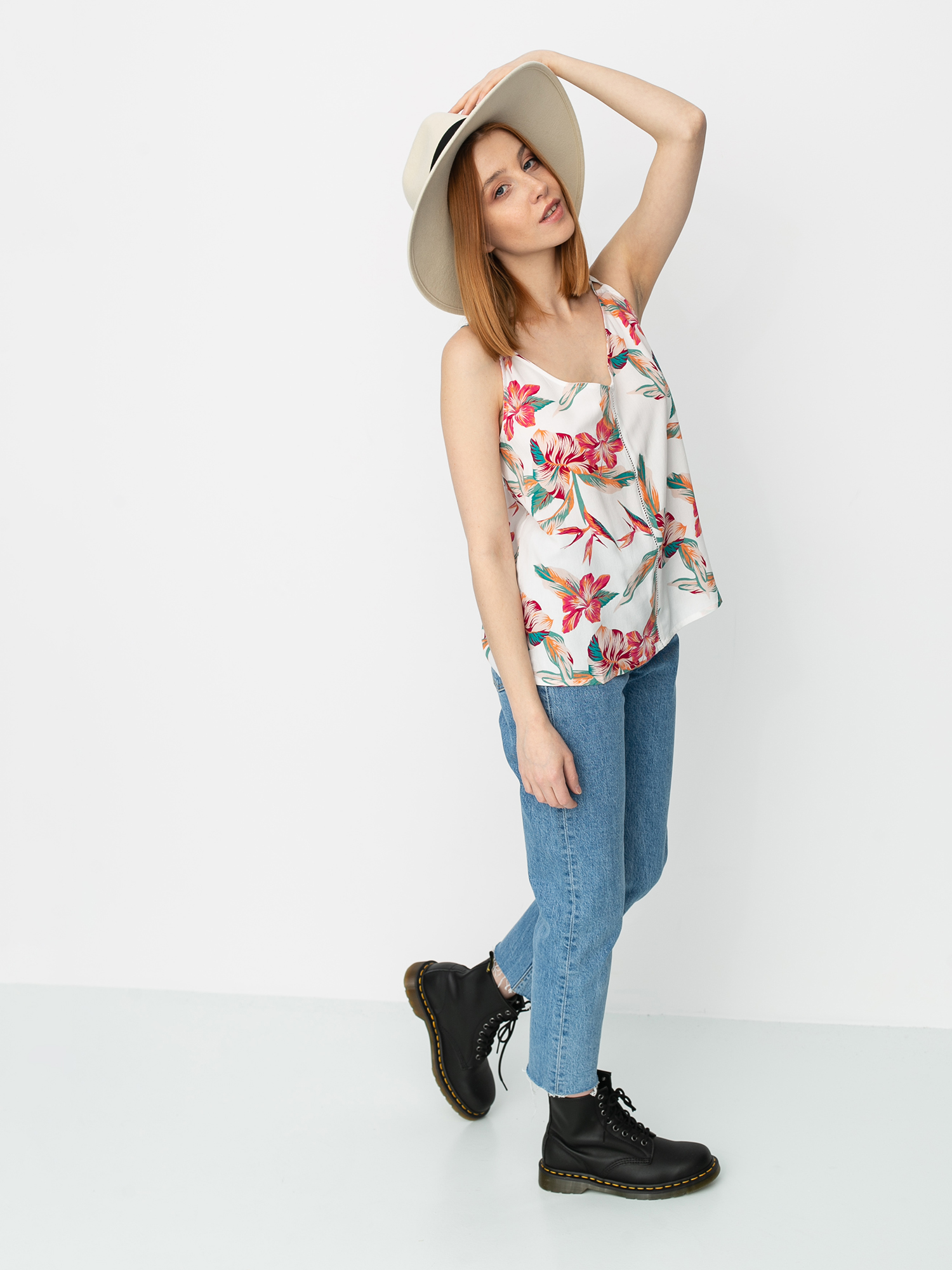 Roxy Got To Be Real Wmn Ujjatlan felső (snow white tropic call)