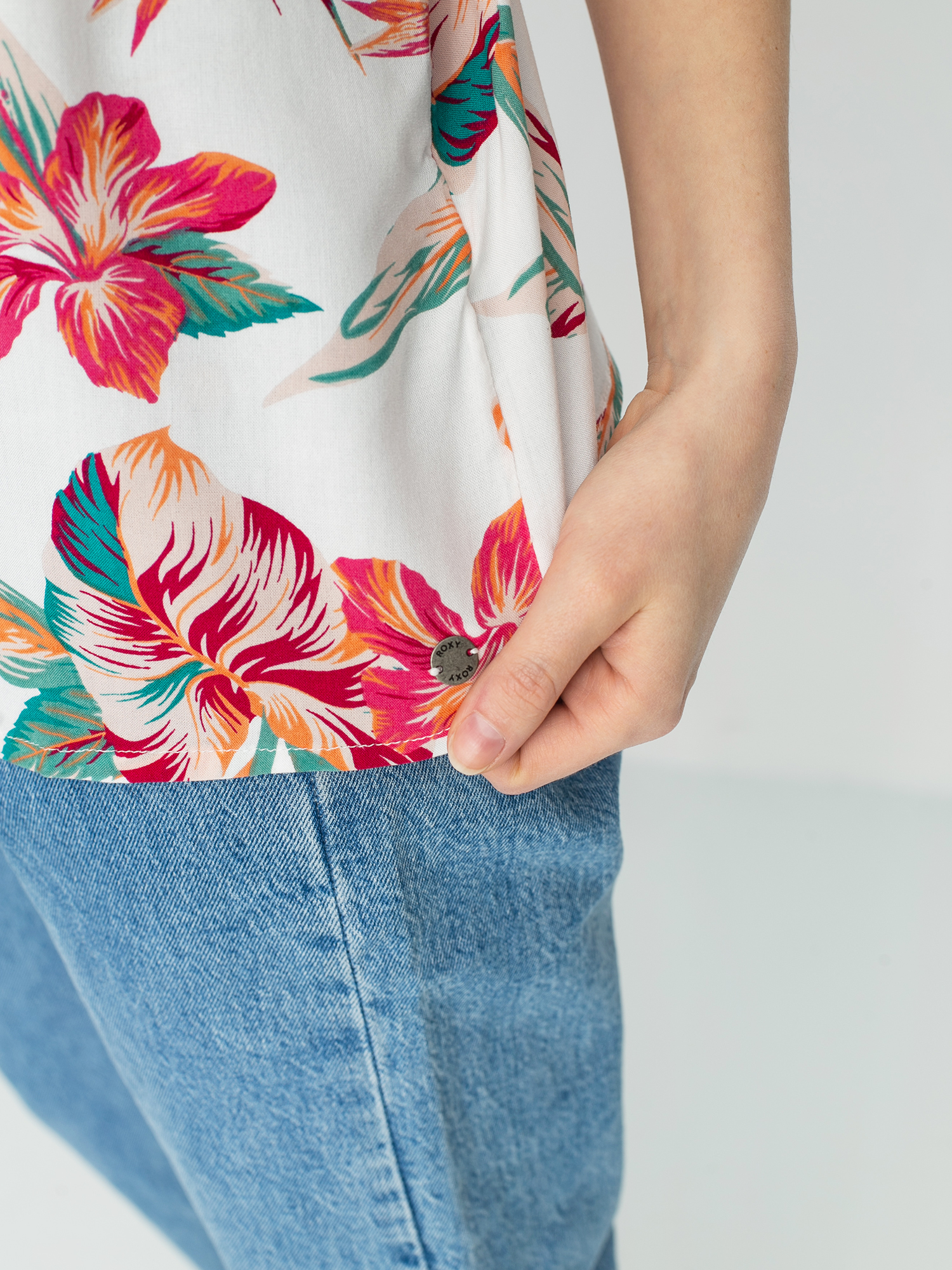 Roxy Got To Be Real Wmn Ujjatlan felső (snow white tropic call)