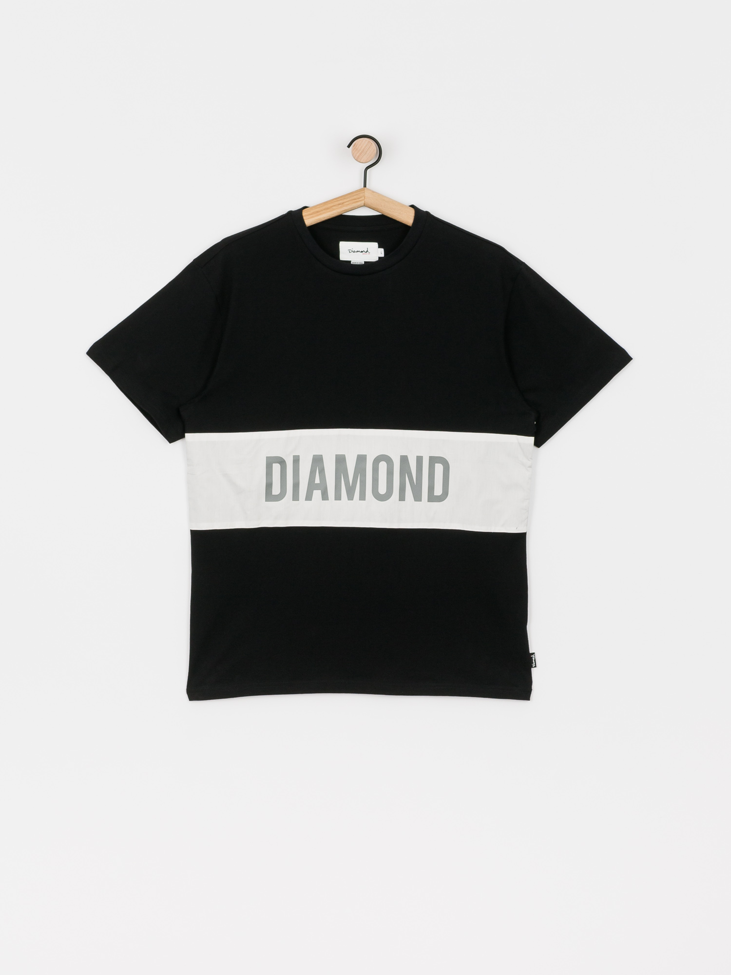 Diamond Supply Co. Lafayette Paneled Knit Ujjatlan felső (black)