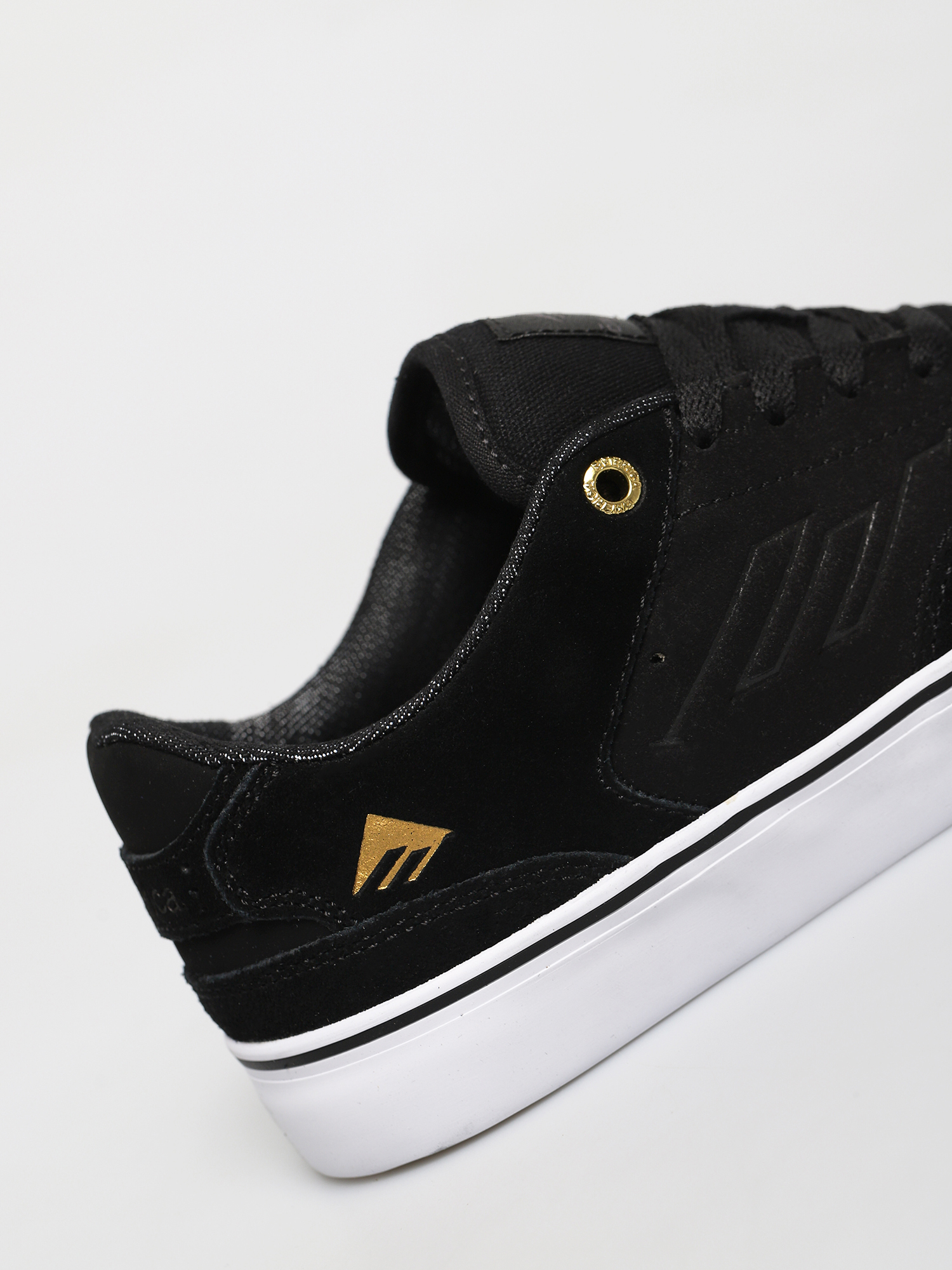 Emerica The Low Vulc Cipők (black/gold/white)