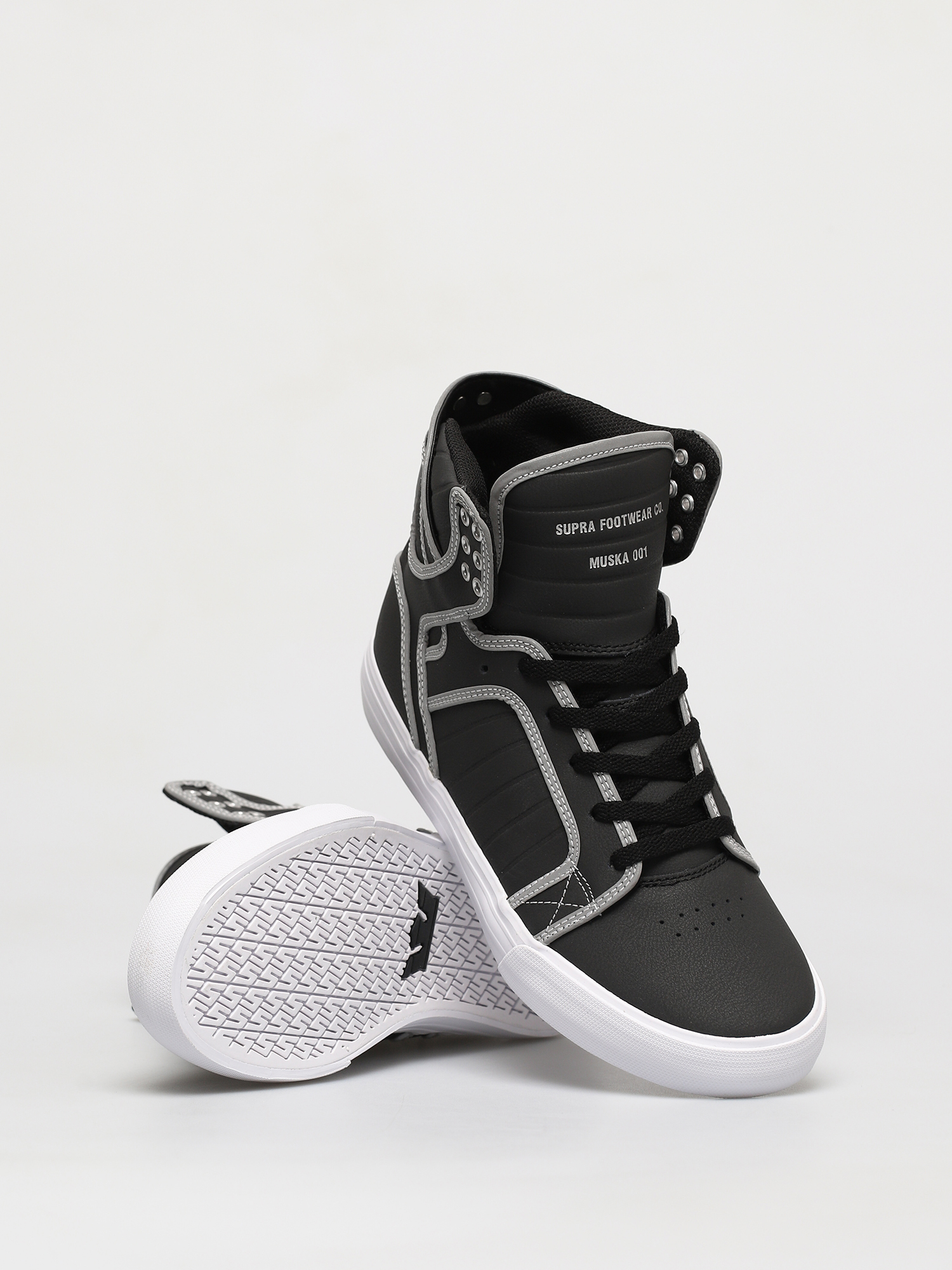Supra Skytop Cipők (black/reflect white)