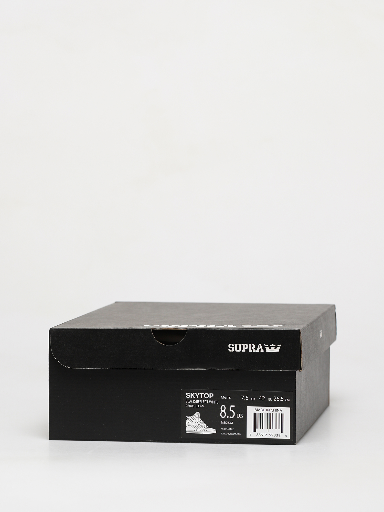 Supra Skytop Cipők (black/reflect white)