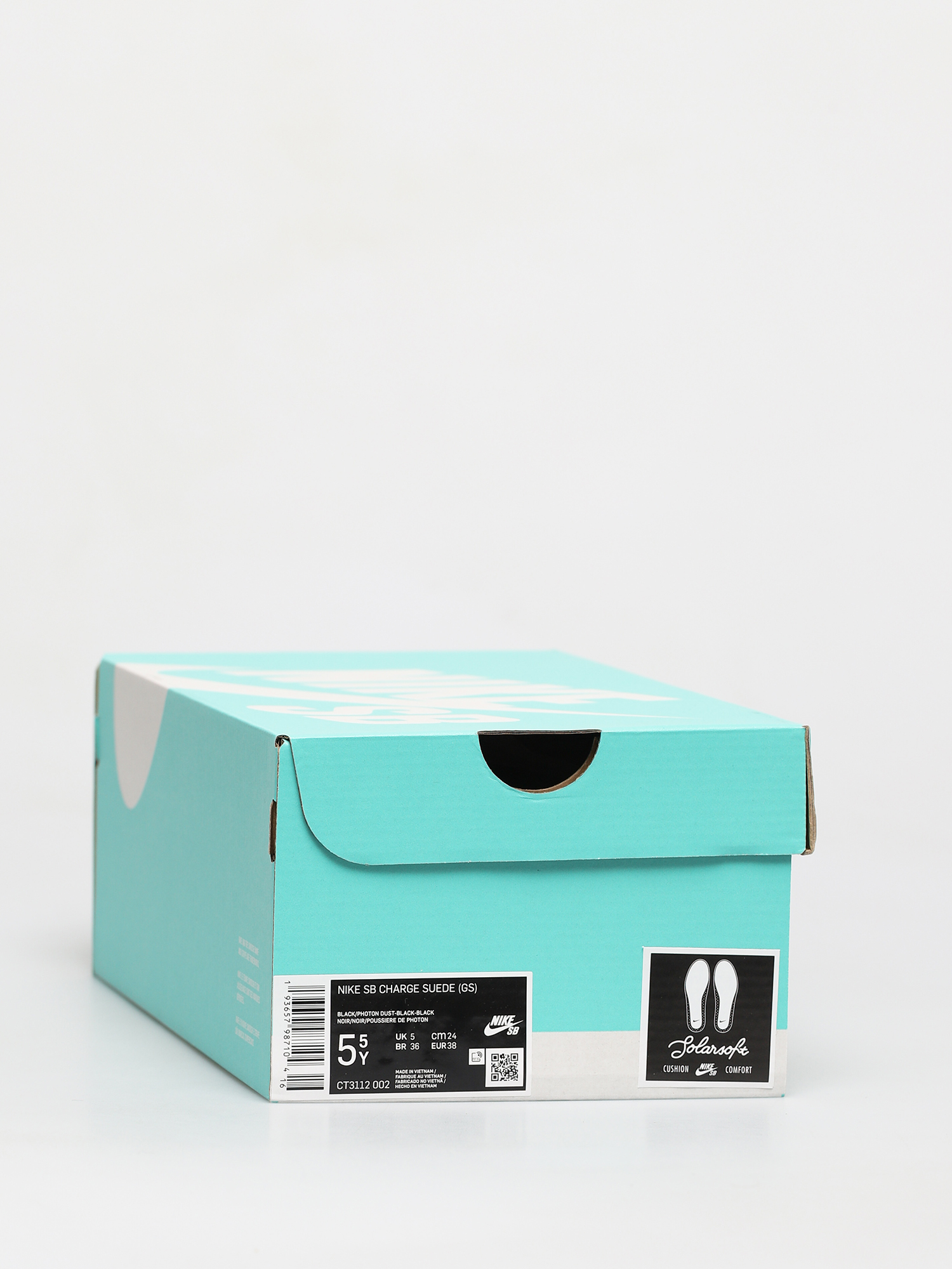 Nike SB Charge Suede Gs Cipők (black/photon dust black black)