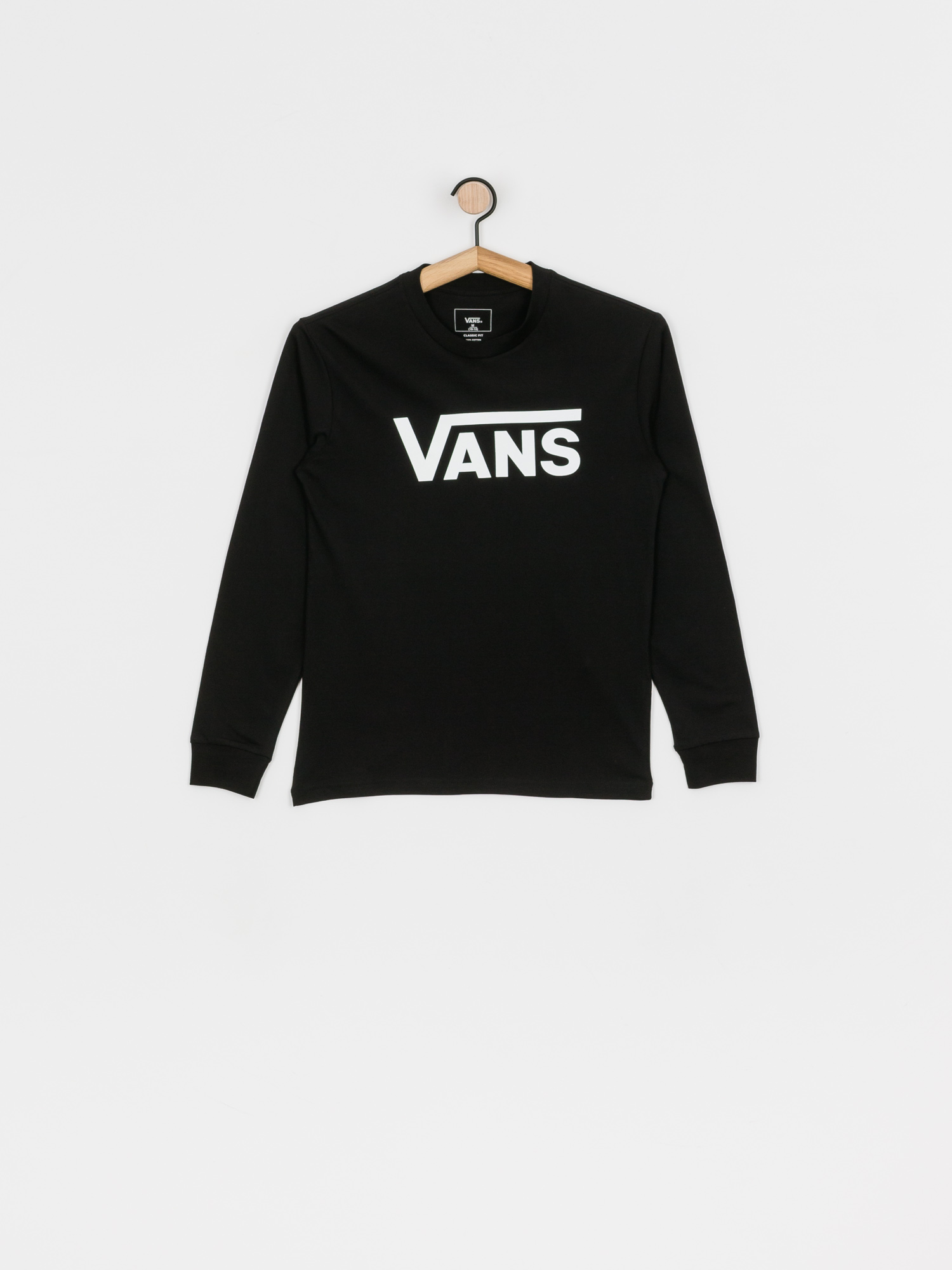 Hosszú ujjú felső Vans Classic (black/white)