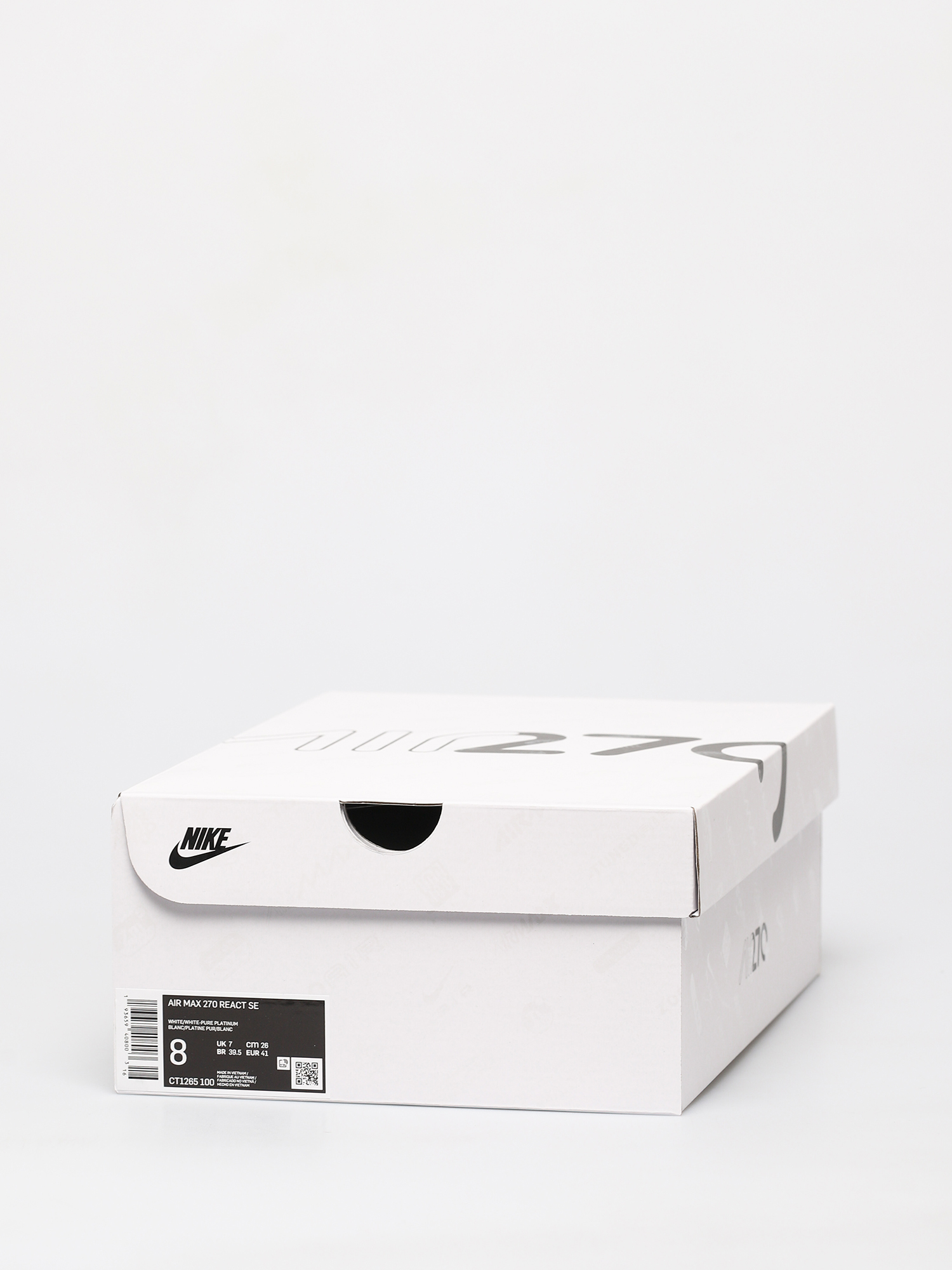 Nike Air Max 270 React Se Cipők (white/white pure platinum indigo fog)