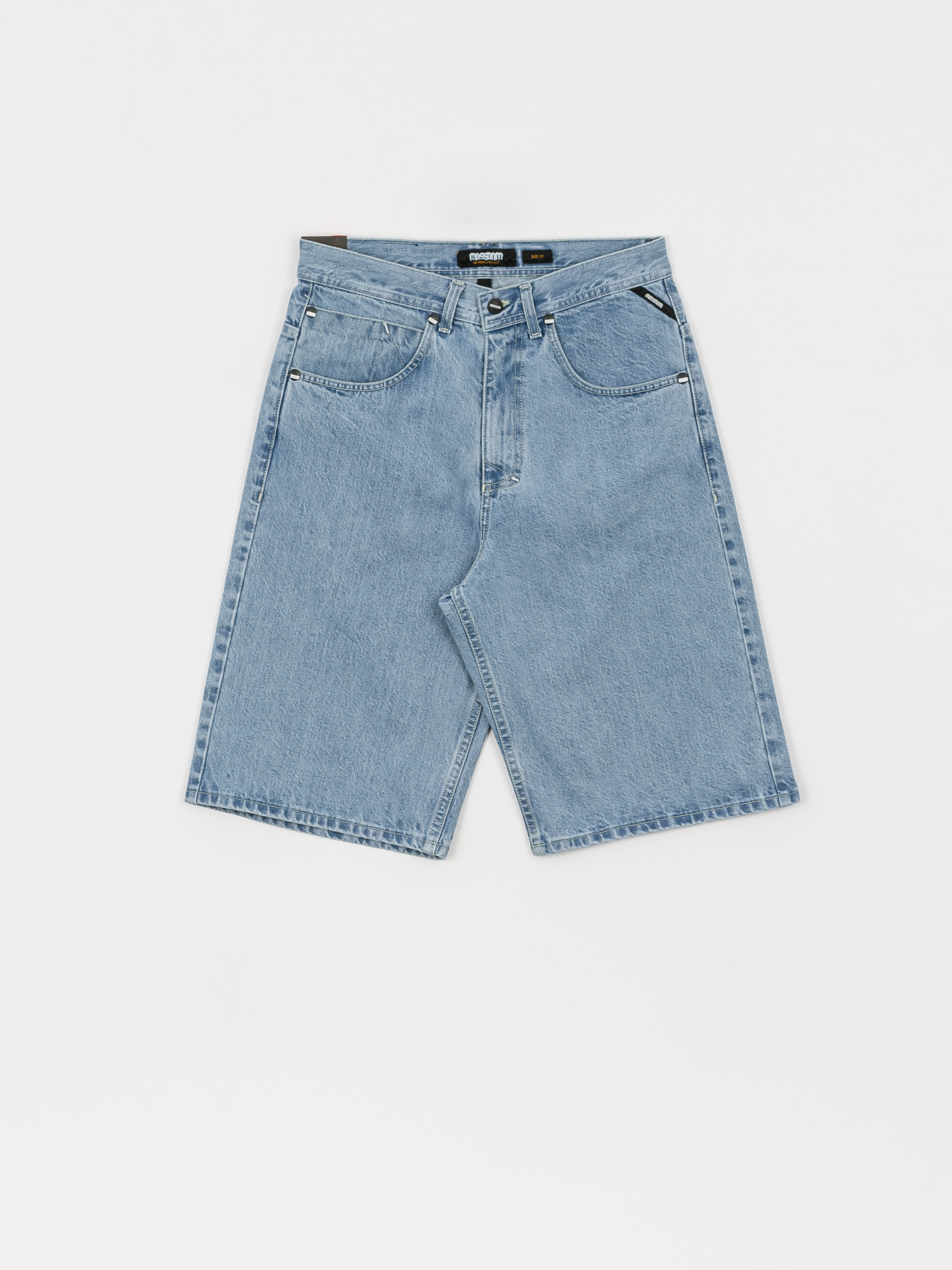 MassDnm Slang Jeans Rövidnadrág (light blue)