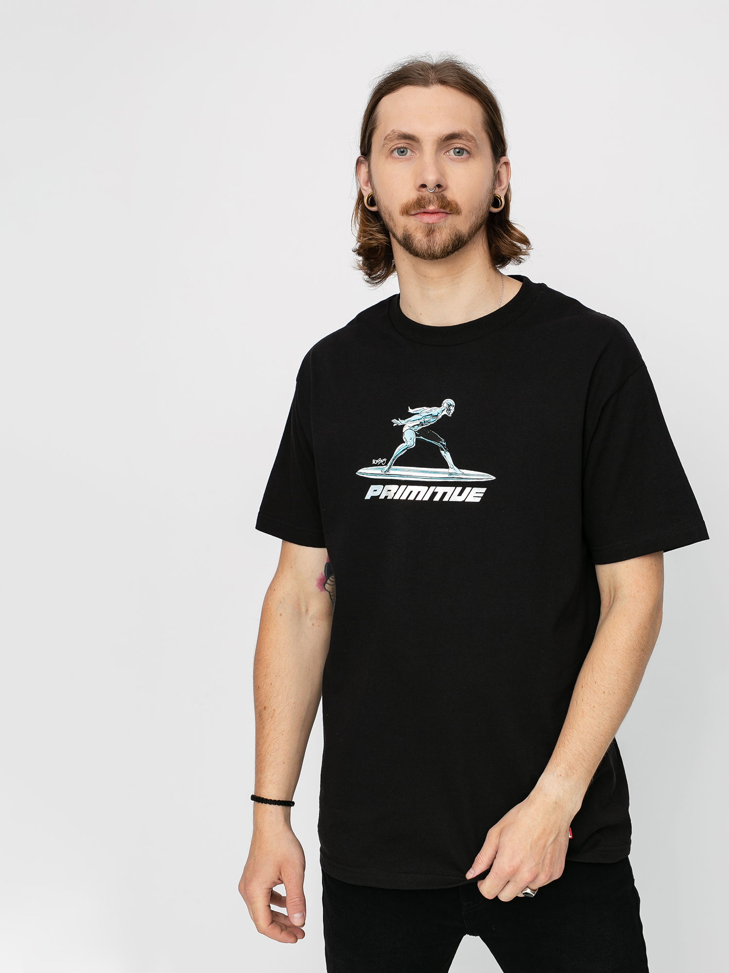 Primitive Silver Surfer Ujjatlan felső (black)