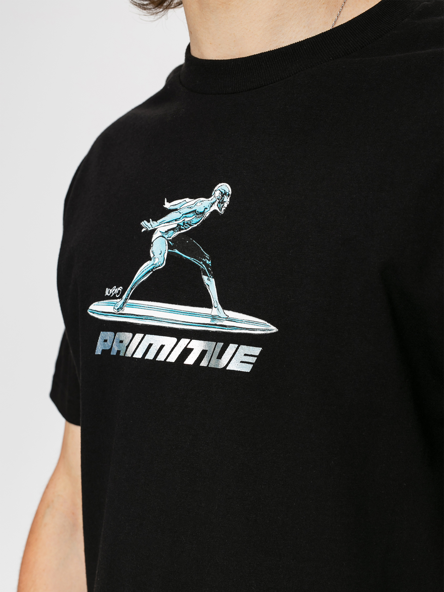 Primitive Silver Surfer Ujjatlan felső (black)