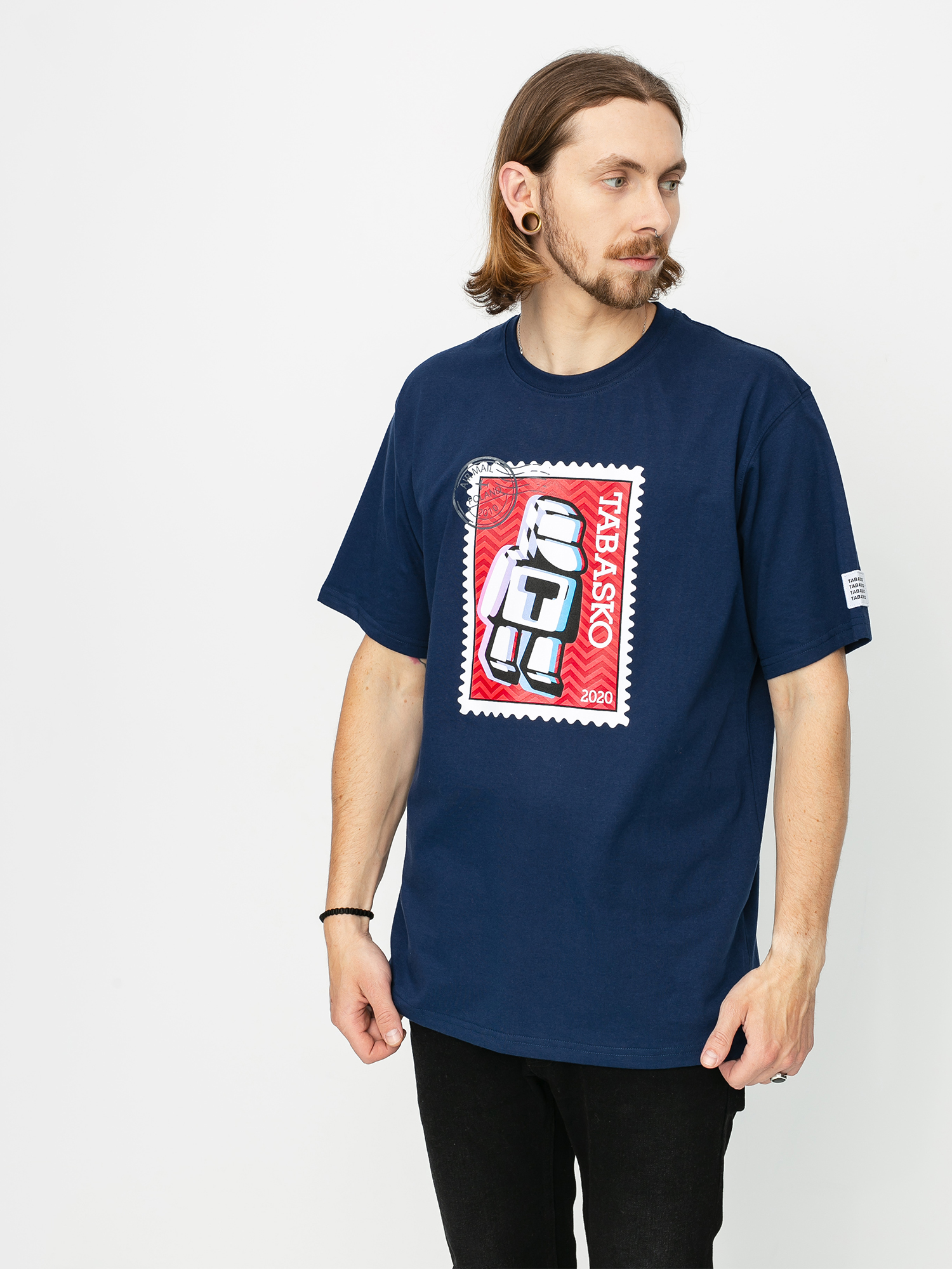 Tabasko Post Ujjatlan felső (navy)