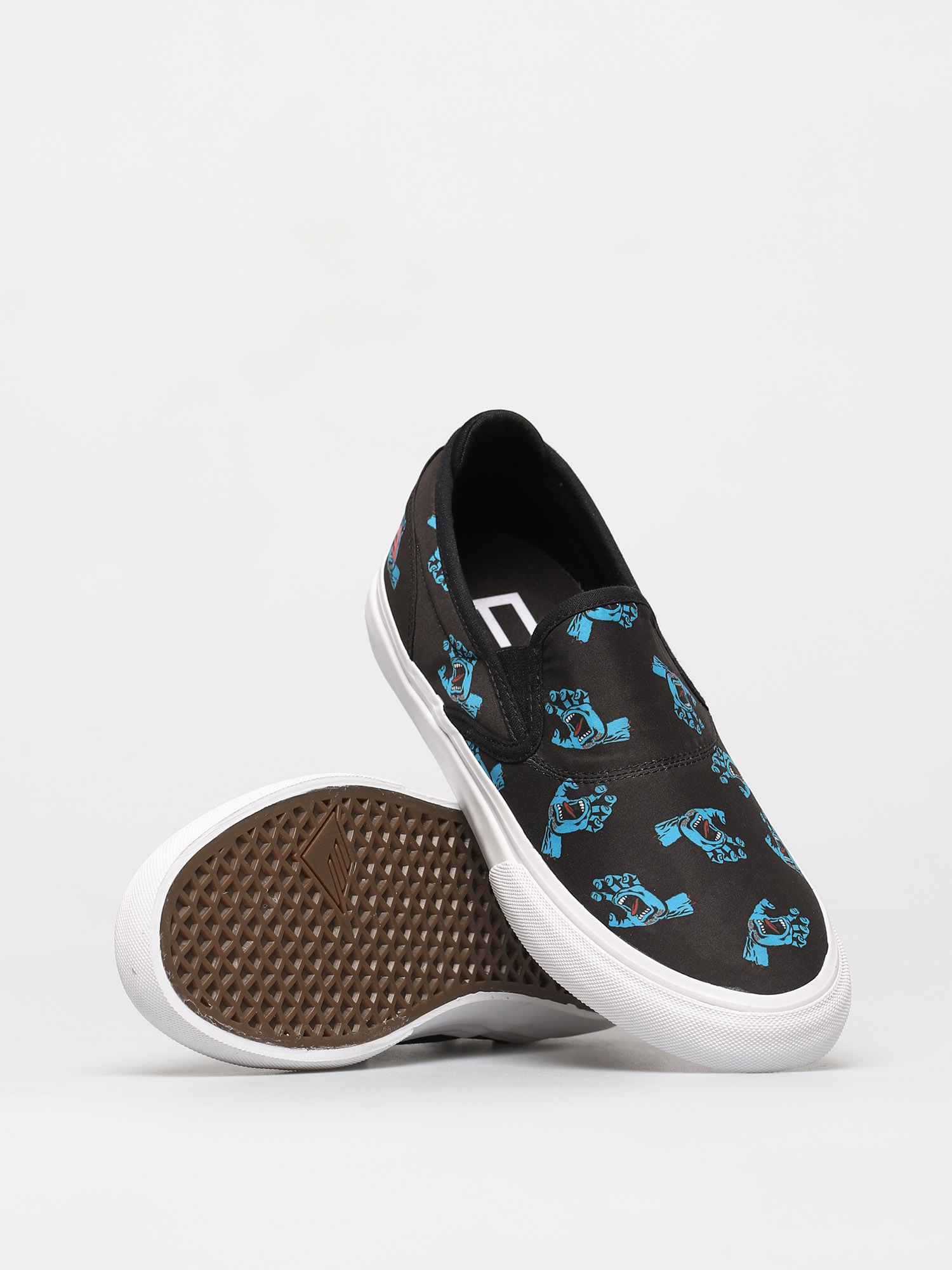 Emerica Wino G6 Slip On X Santa Cruz Cipők (blue/black/white)