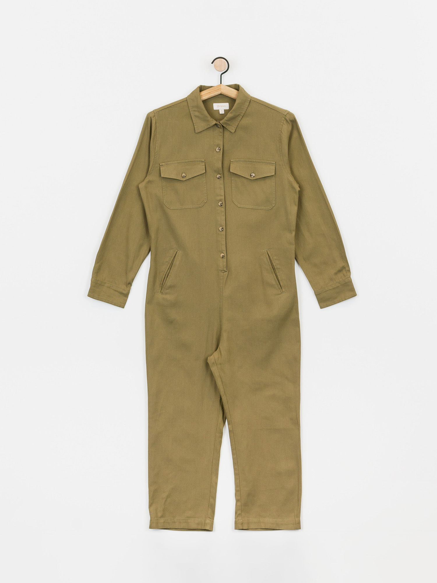 Női Brixton Melbourne Crop Coverall Teniszruha (washed olive)