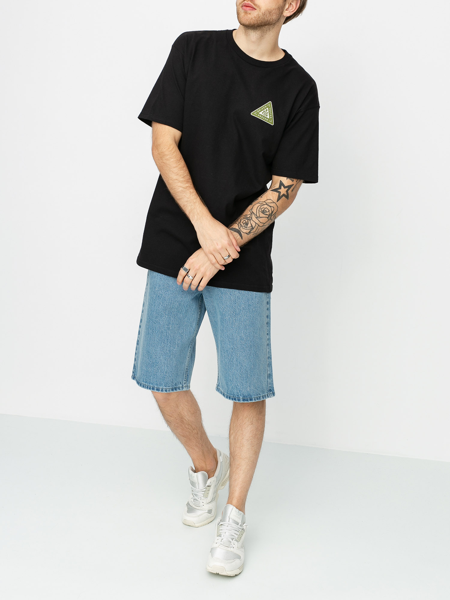 MassDnm Slang Jeans Rövidnadrág (light blue)