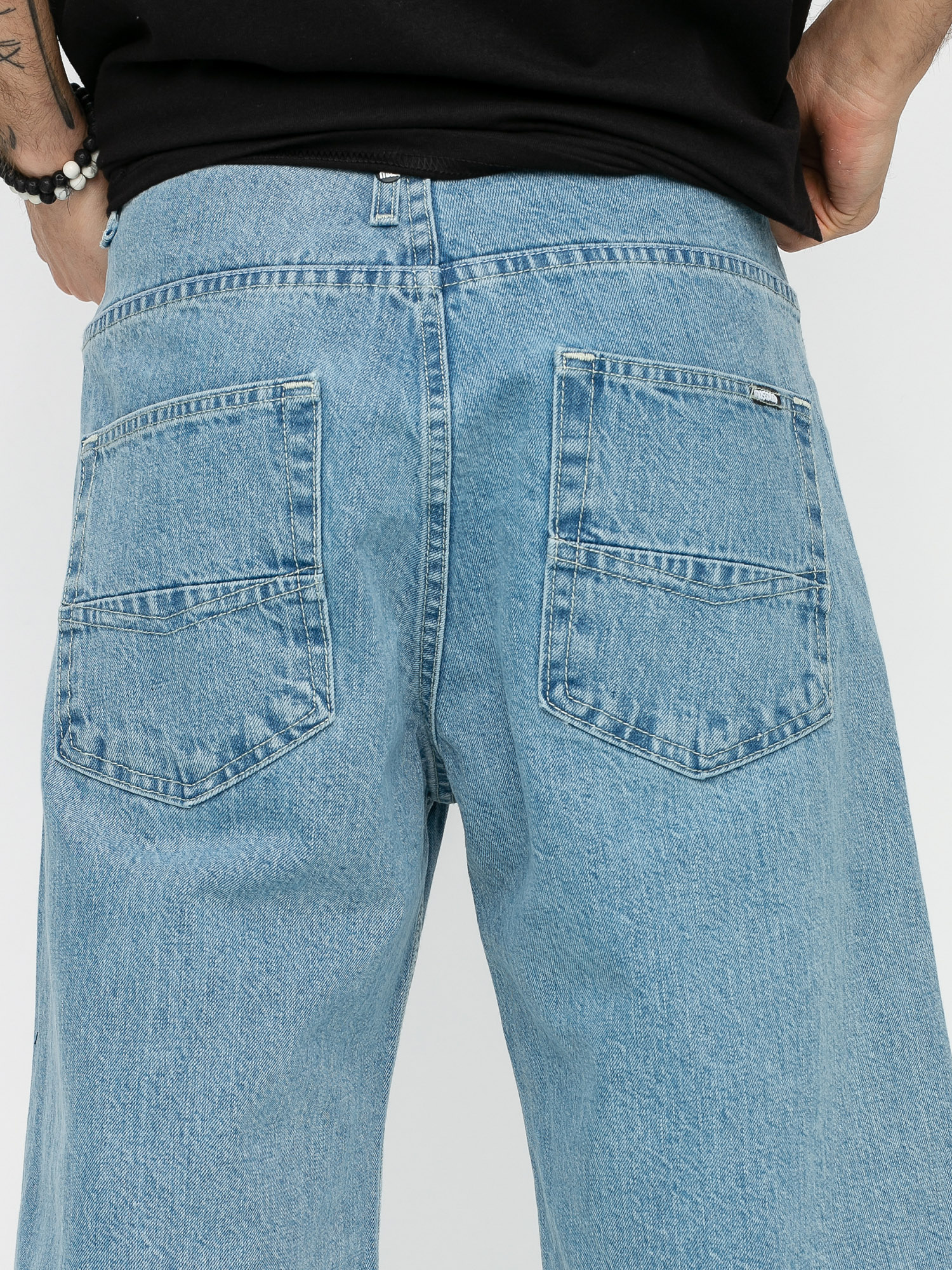 MassDnm Slang Jeans Rövidnadrág (light blue)