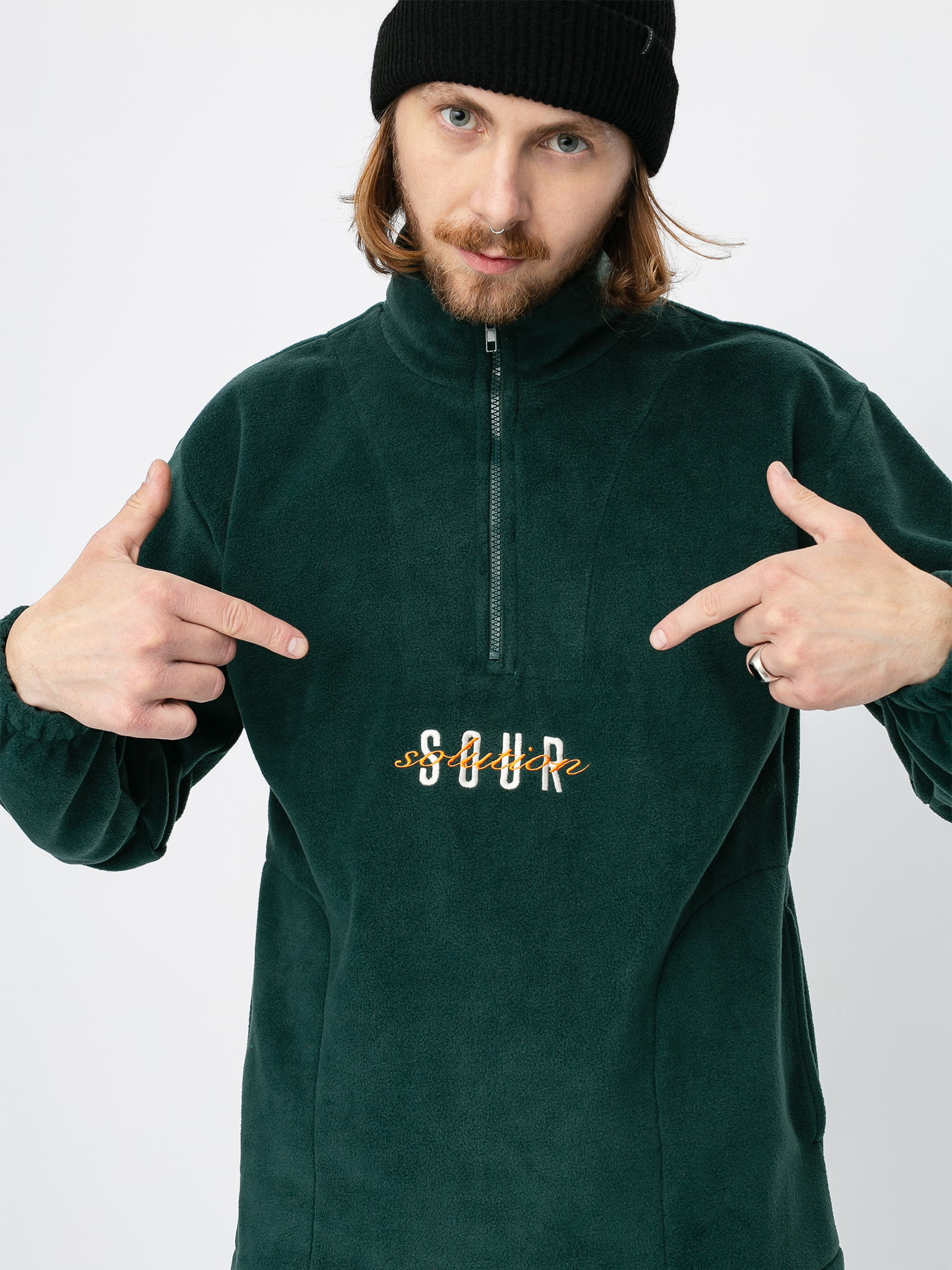 Sour Solution Spothunter Fleece Pulóver (forest green)