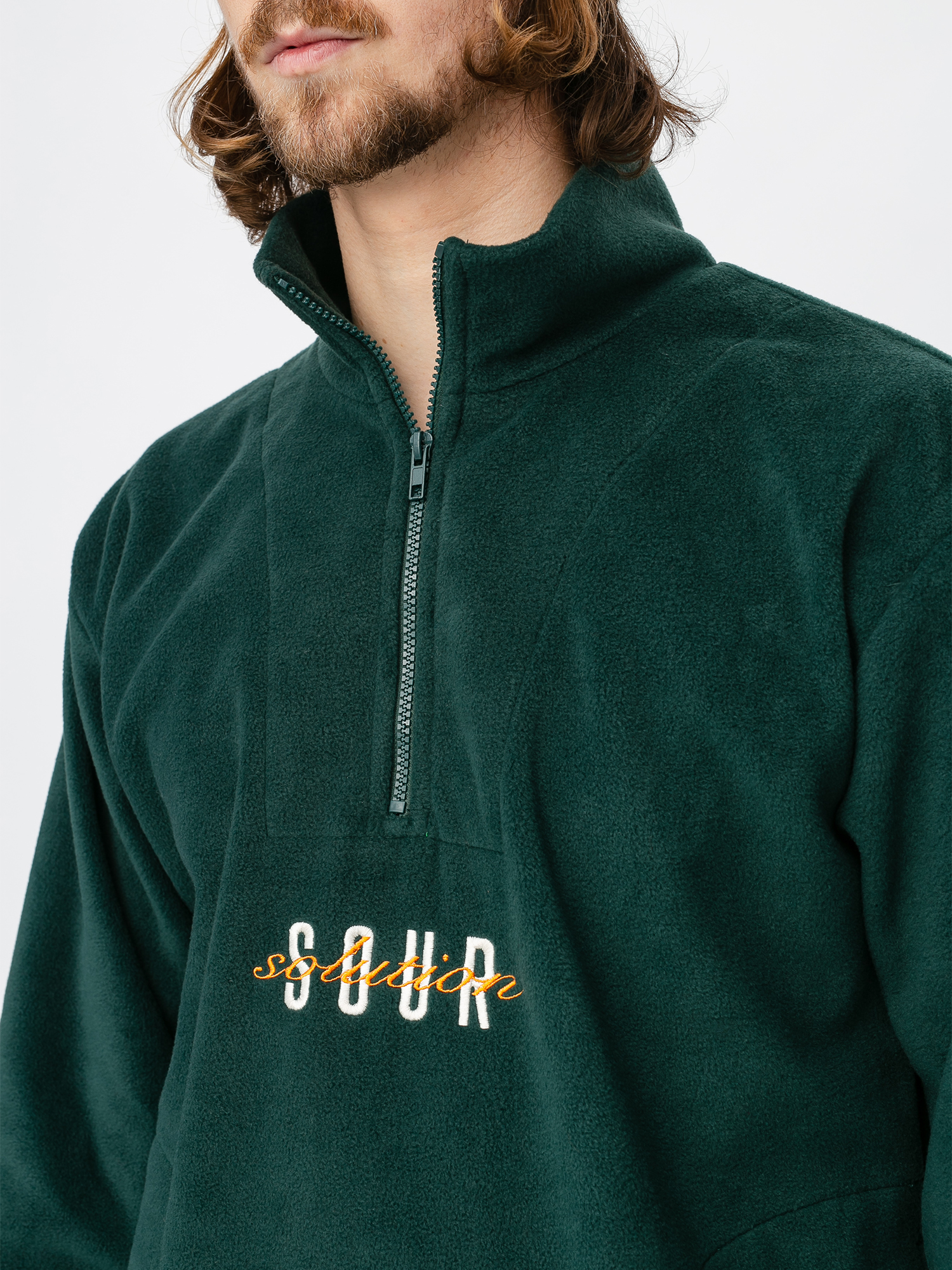 Sour Solution Spothunter Fleece Pulóver (forest green)