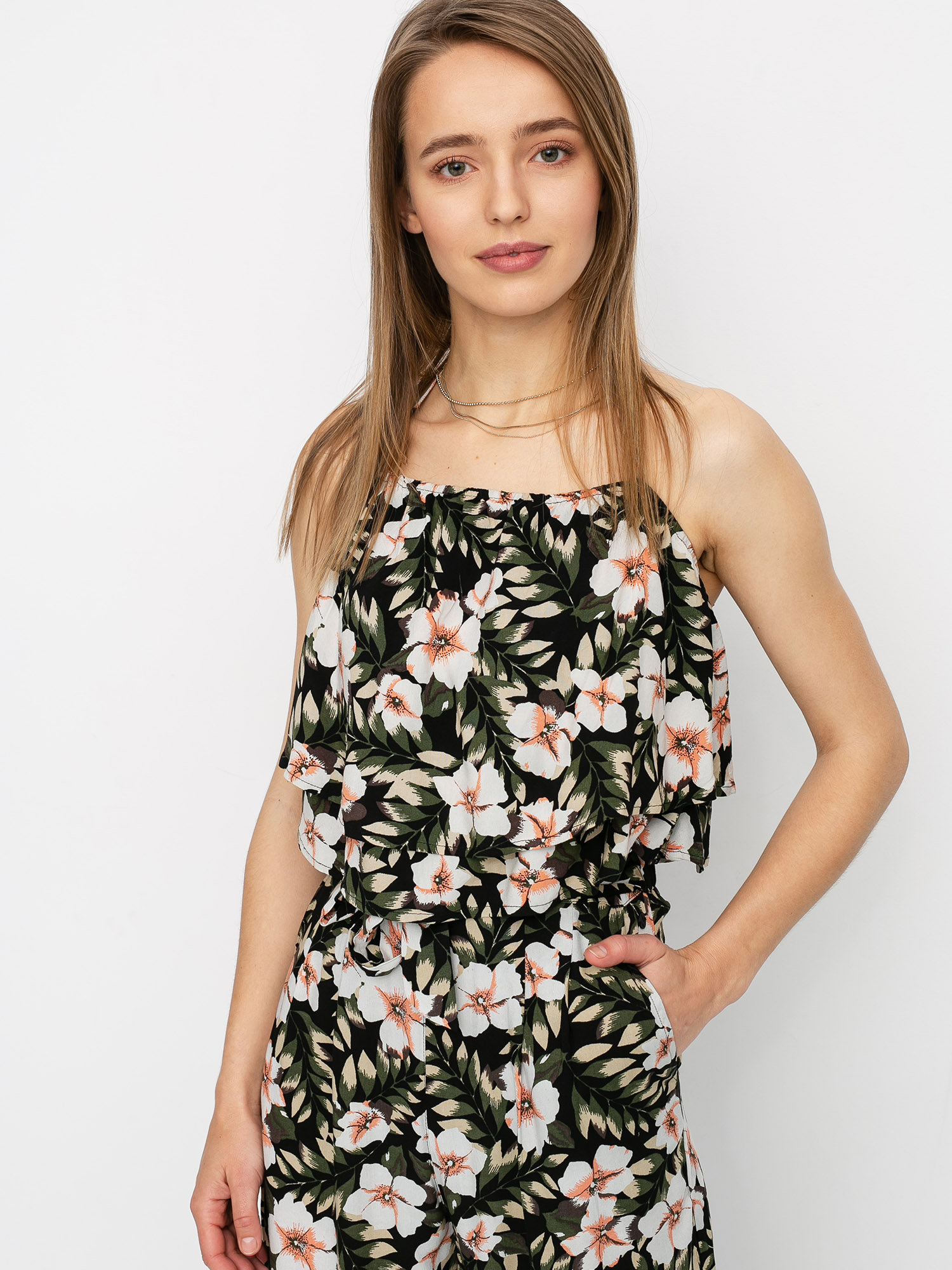 Volcom Coco Halter Cami Wmn Ujjatlan felső (black combo)