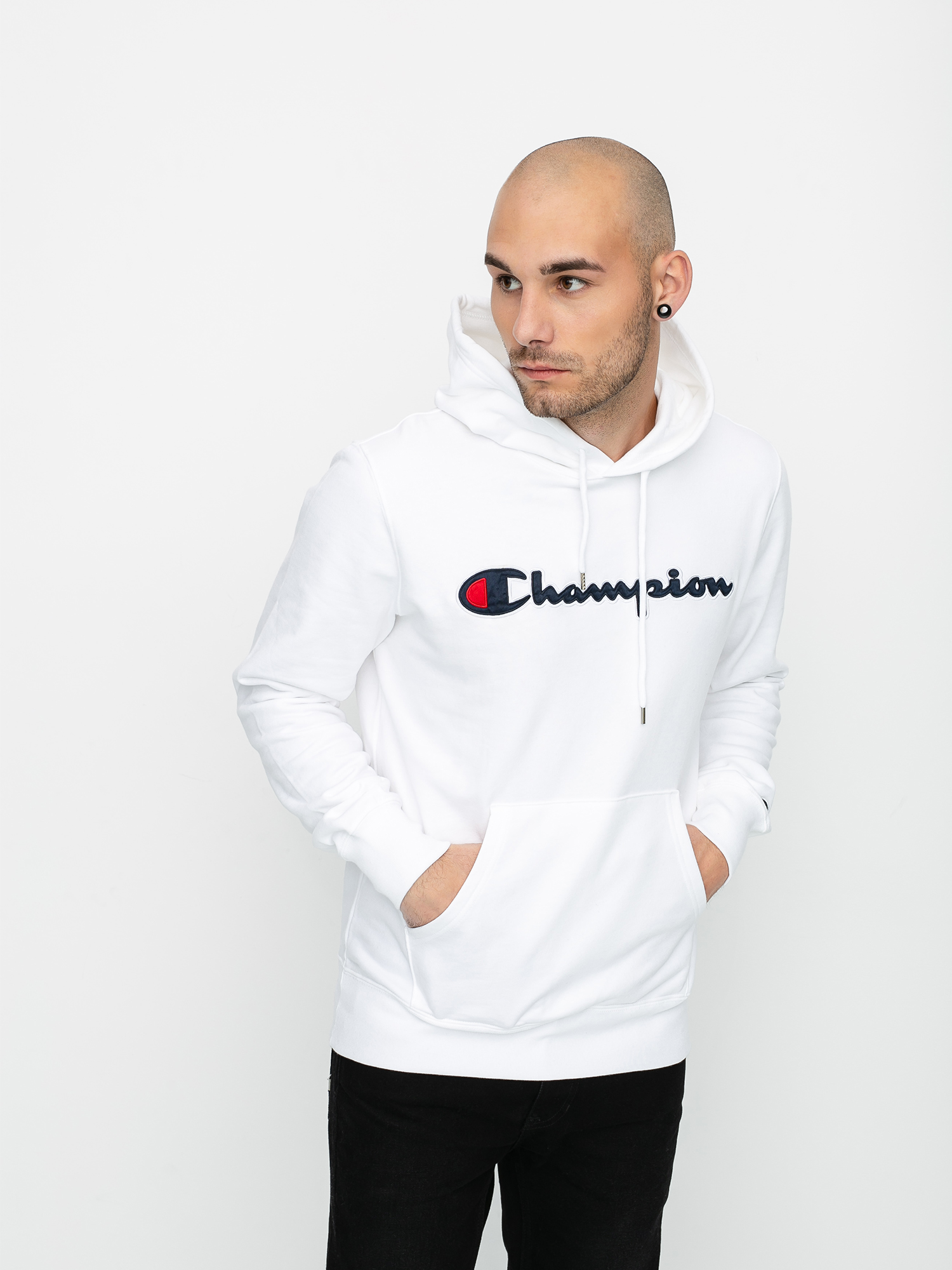 Champion Sweatshirt HD 214183 Kapucnis pulóver (wht)
