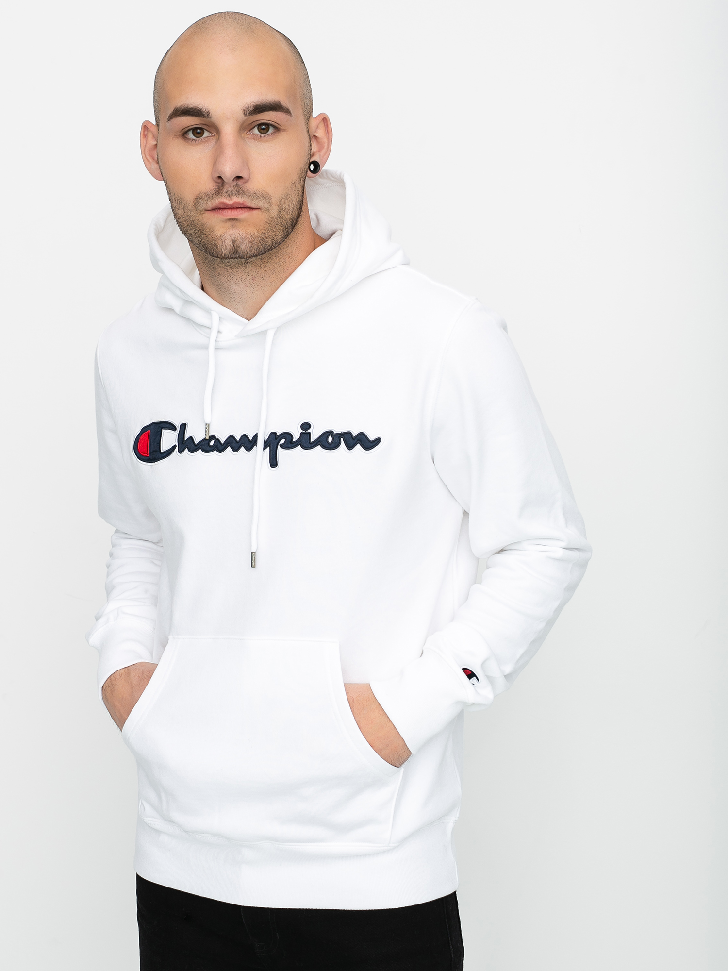 Champion Sweatshirt HD 214183 Kapucnis pulóver (wht)
