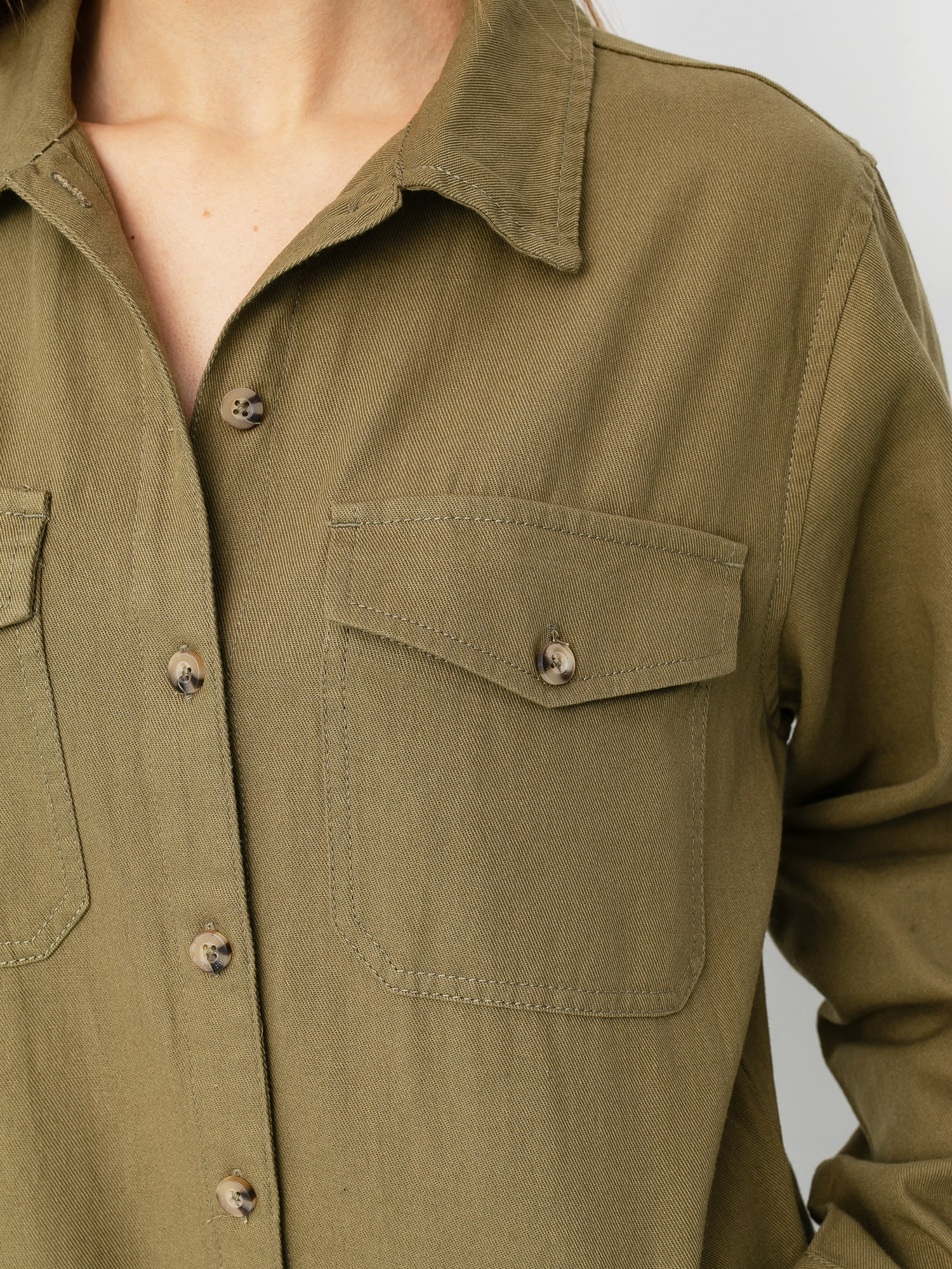 Női Brixton Melbourne Crop Coverall Teniszruha (washed olive)