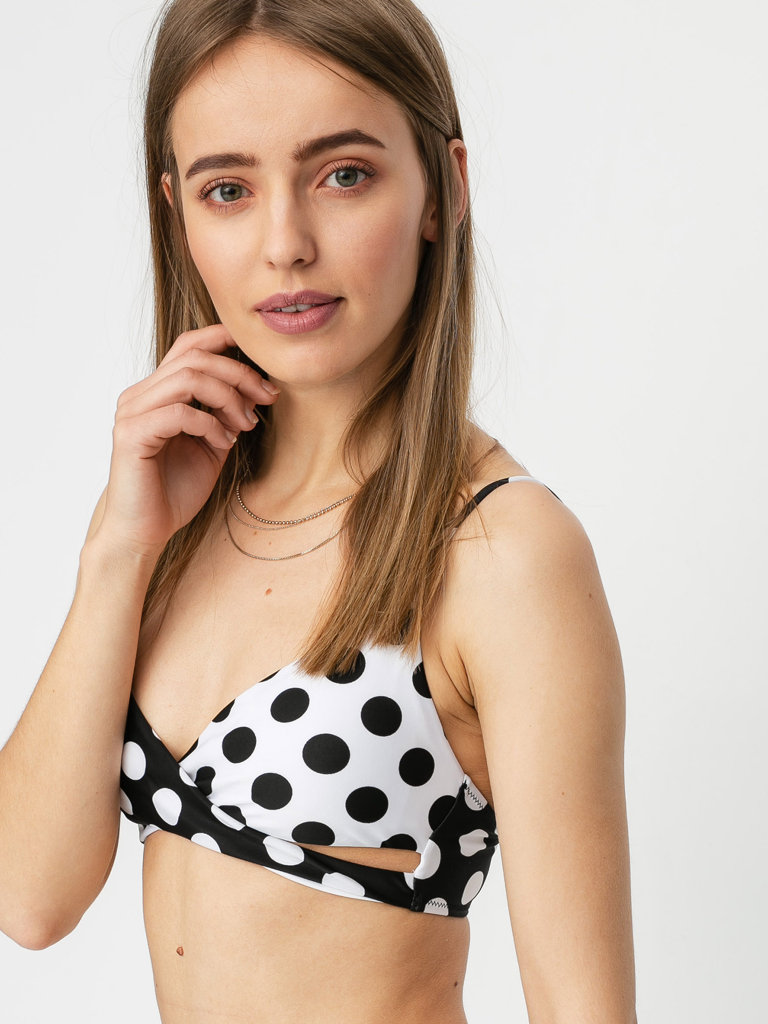 Volcom Its A New Dot Crop Wmn Fürdőruha (black)