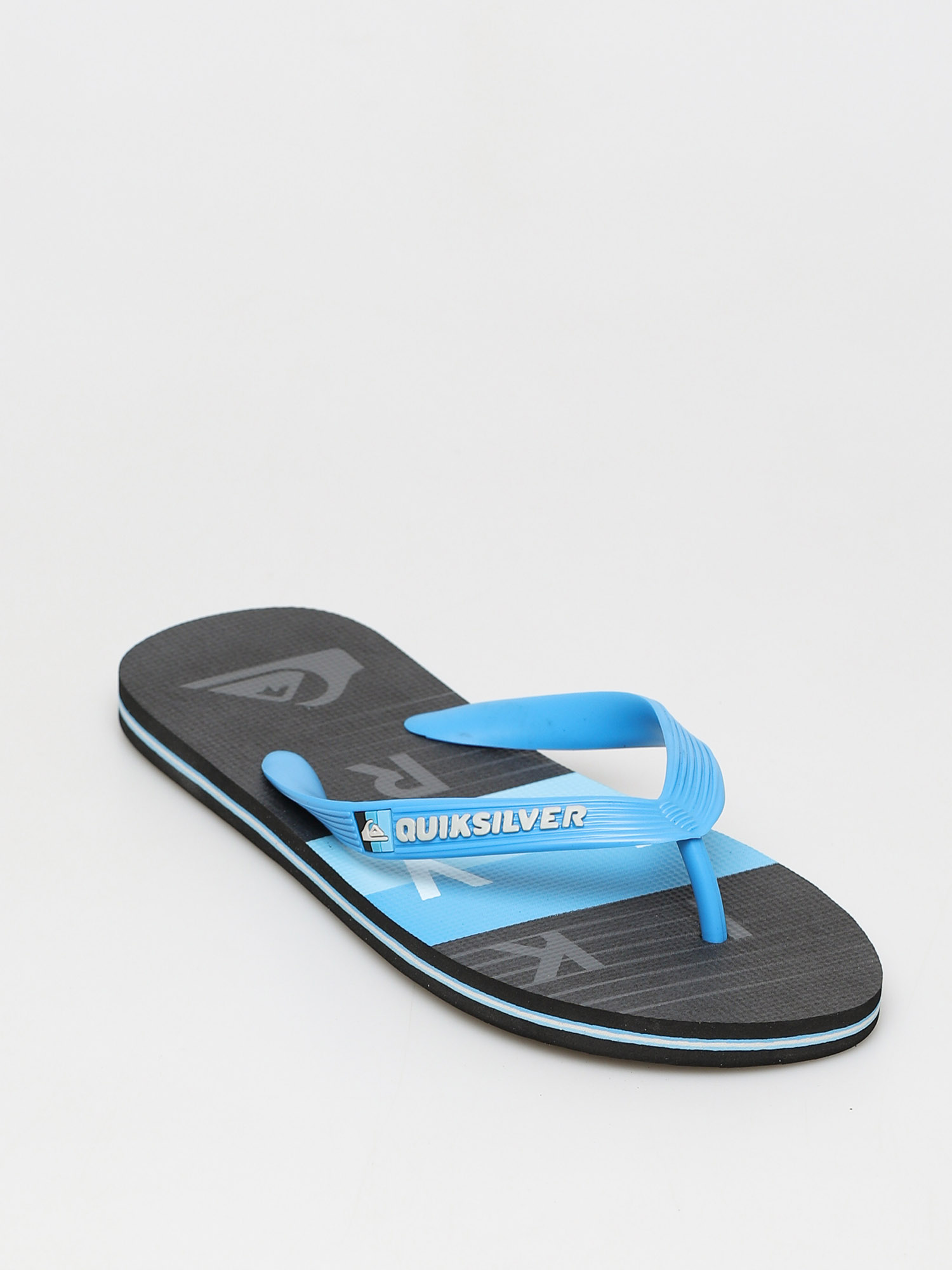 Quiksilver Molokai Word Block Flip-flop papucsok (blue/black/blue)