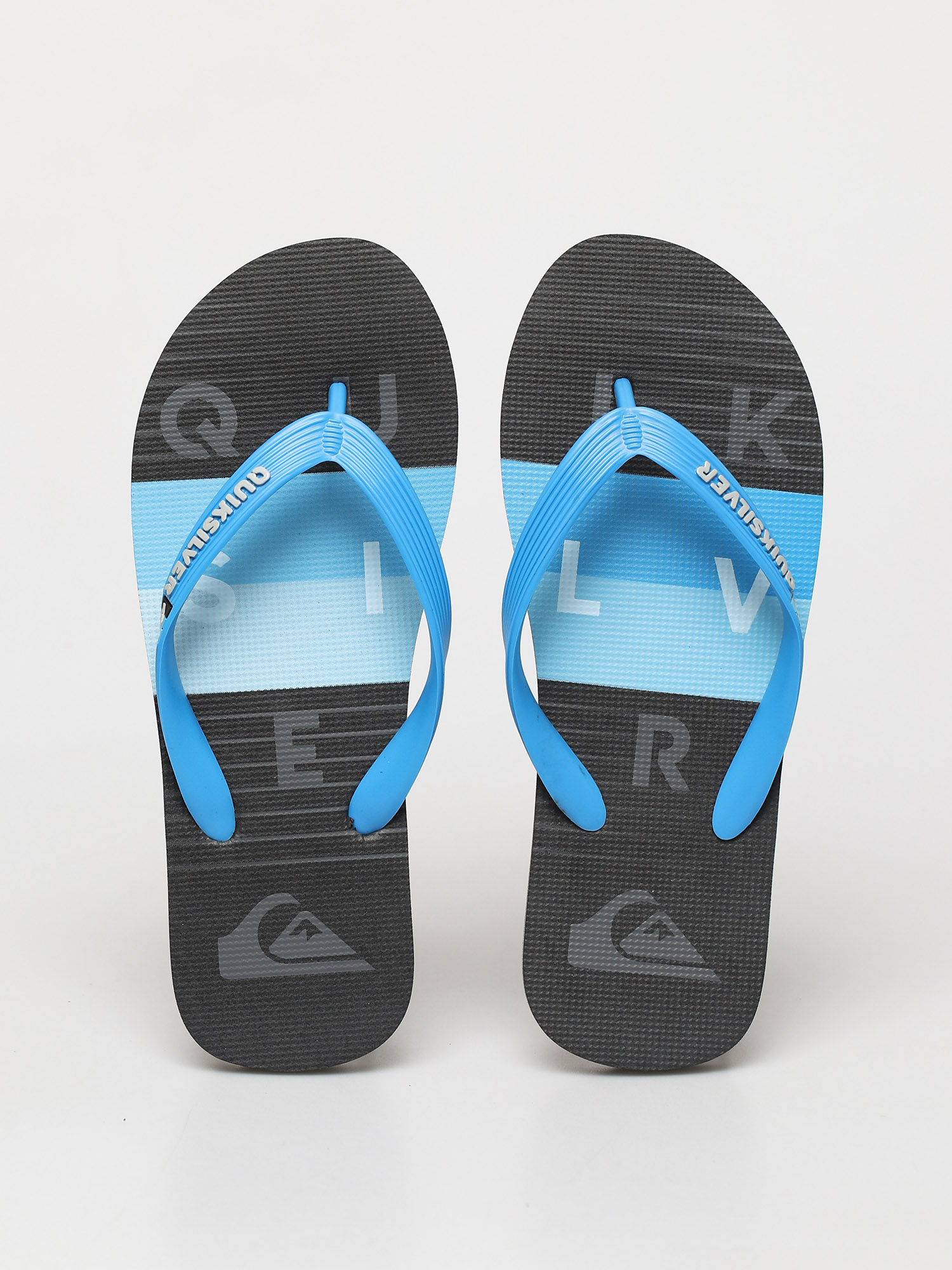 Quiksilver Molokai Word Block Flip-flop papucsok (blue/black/blue)