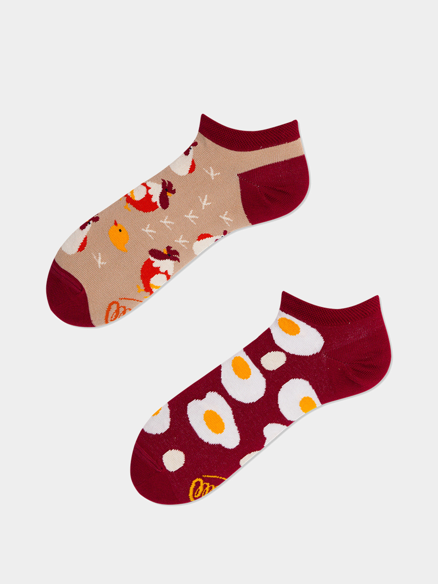 Many Mornings Egg And Chicken Low Zokni (red/sand)