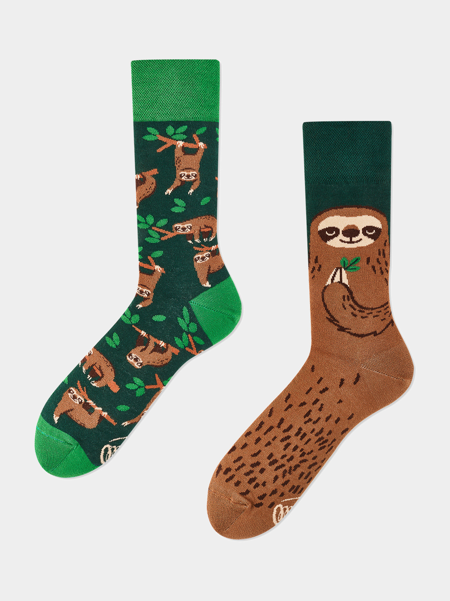 Many Mornings Sloth Life Zokni (gree/brown)