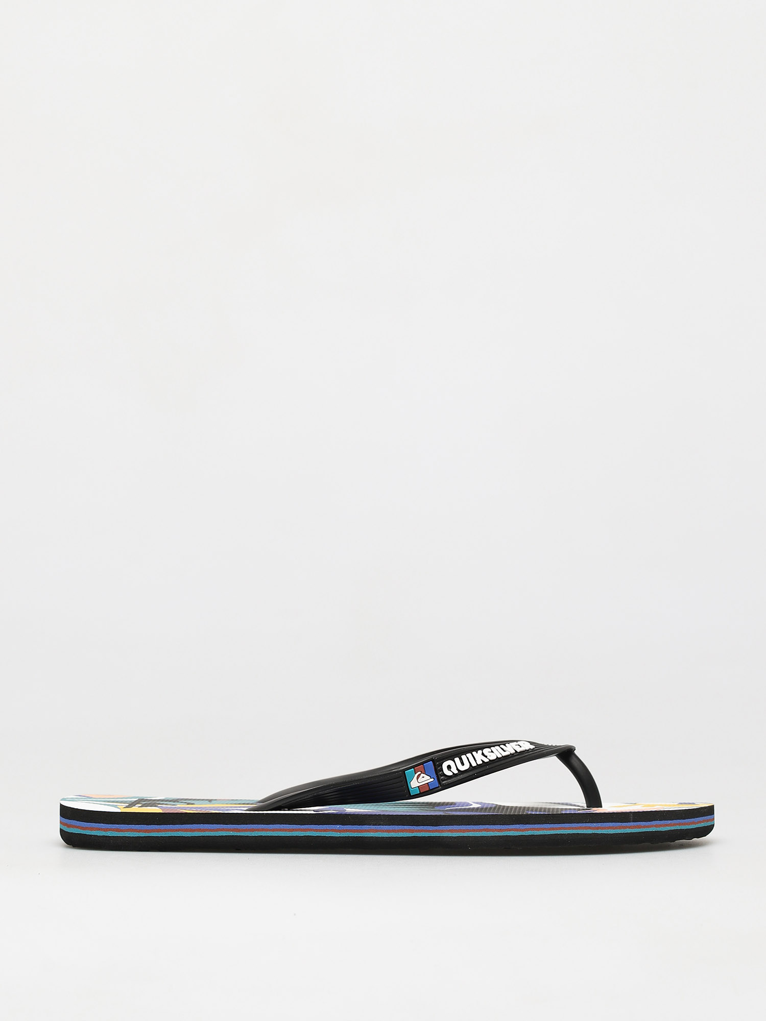 Quiksilver Molokai Tropical Flow Flip-flop papucsok (black/white/blue)