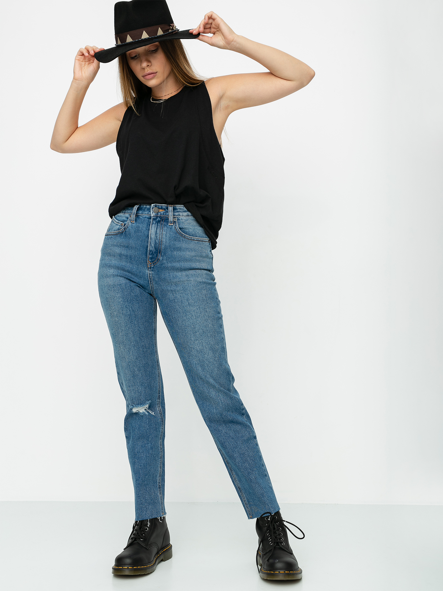 Volcom Stoned Straight Wmn Kisnadrág (standard issue blue)