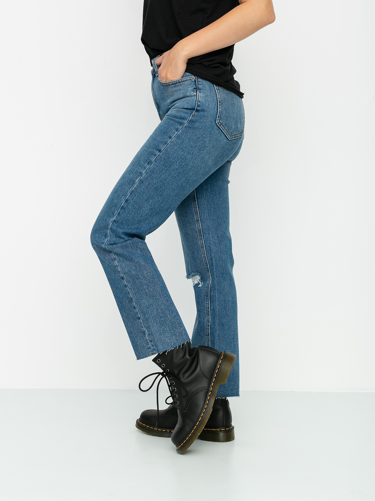 Volcom Stoned Straight Wmn Kisnadrág (standard issue blue)