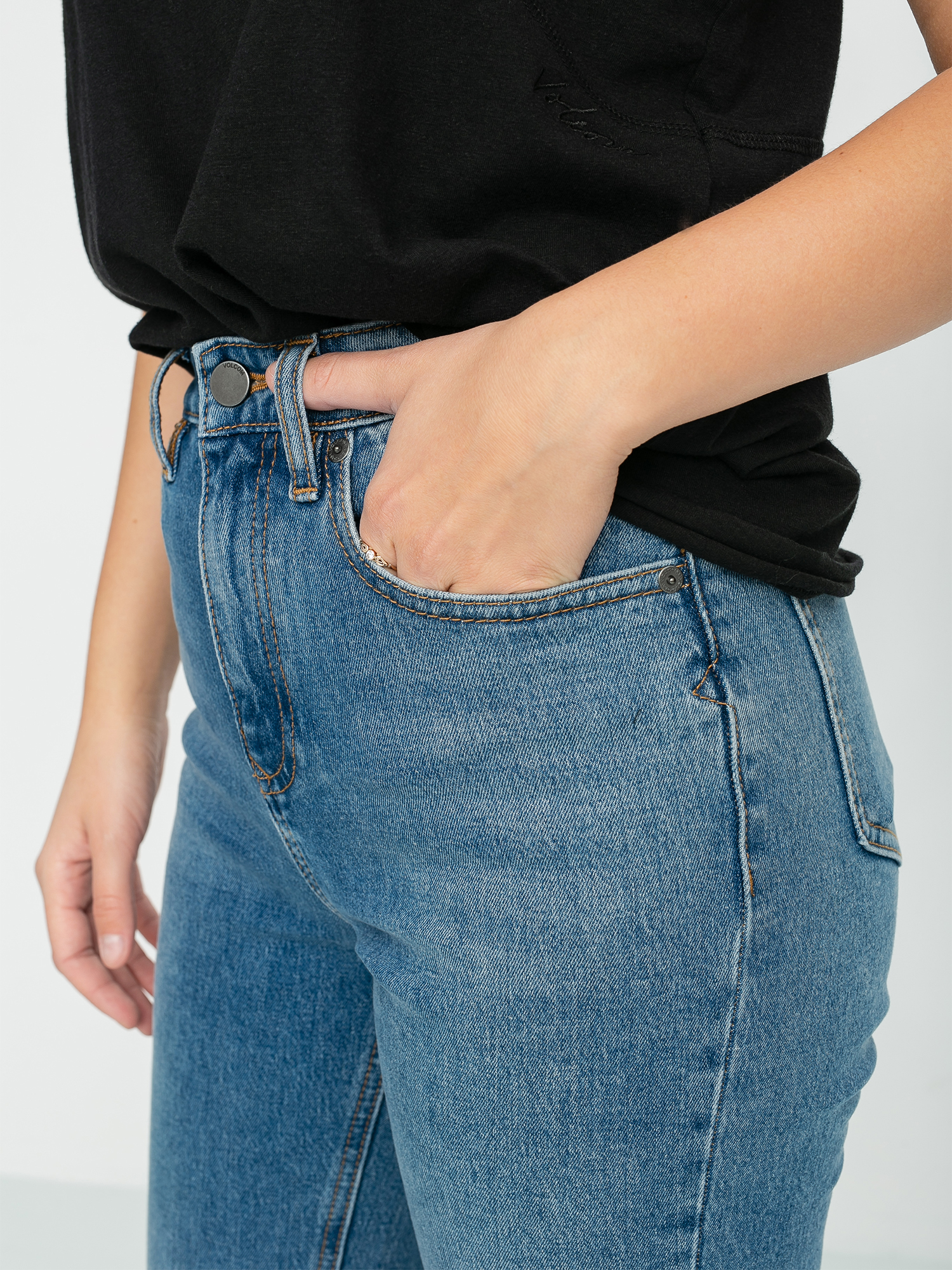 Volcom Stoned Straight Wmn Kisnadrág (standard issue blue)