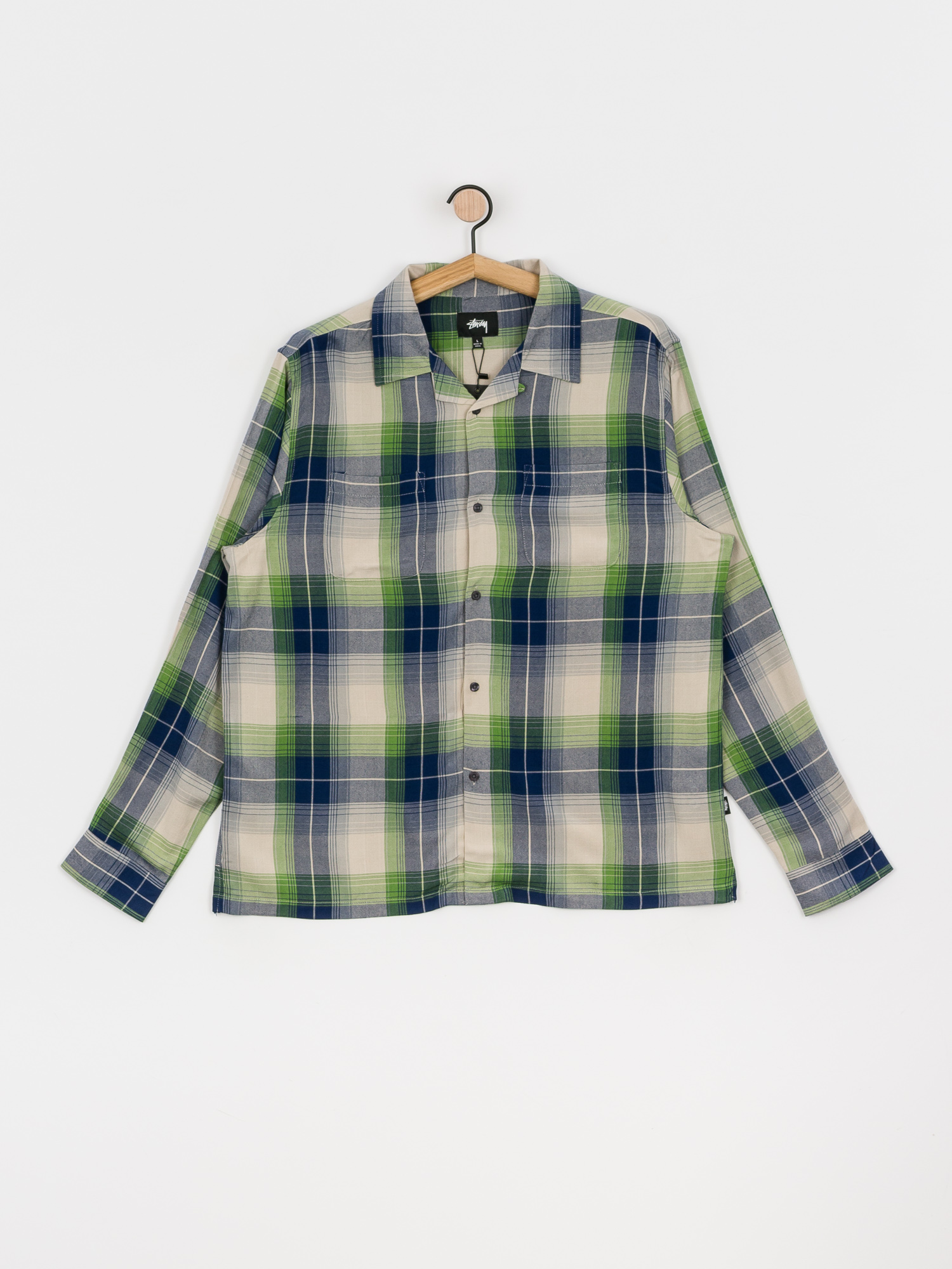Stussy Rayon Plaid Ing (blue)