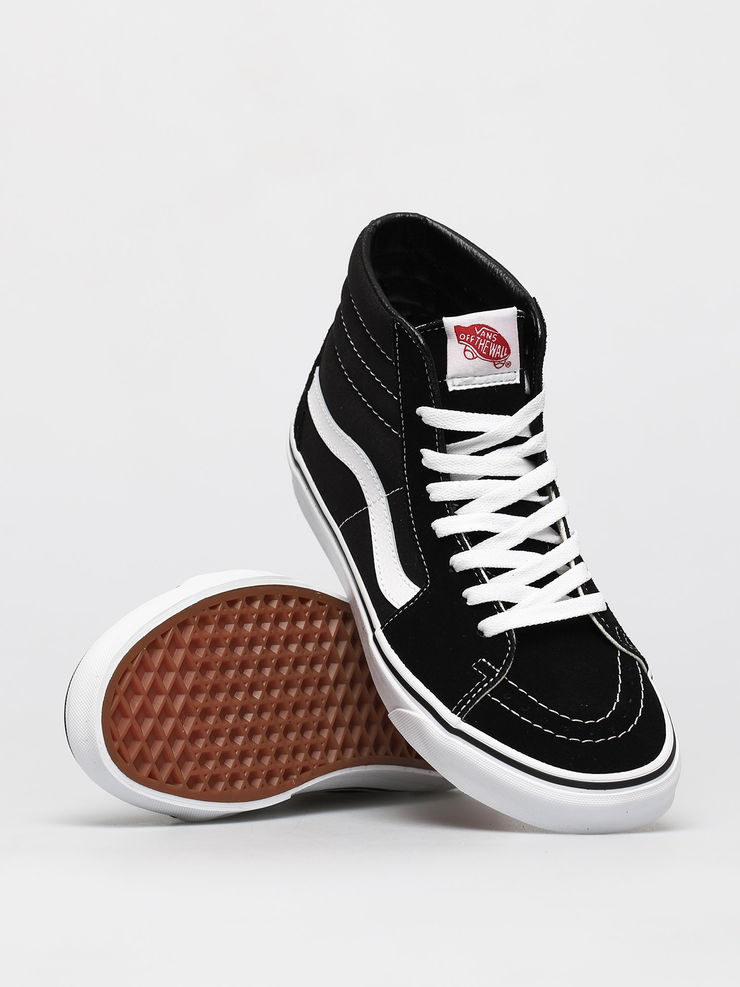 Vans Sk8 Hi Cipők (black/black/white)