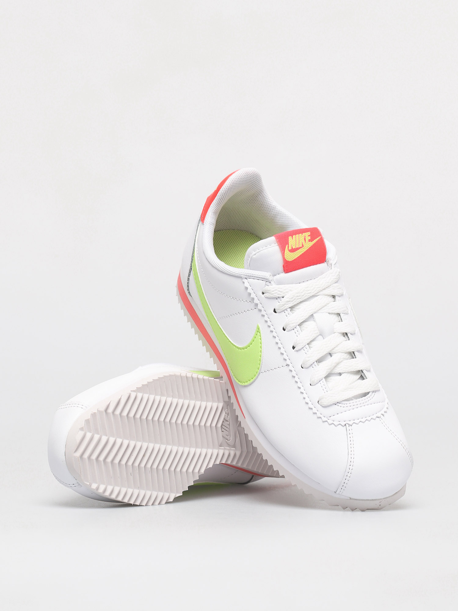 Nike Classic Cortez Wmn Cipők (white/barely volt flash crimson)