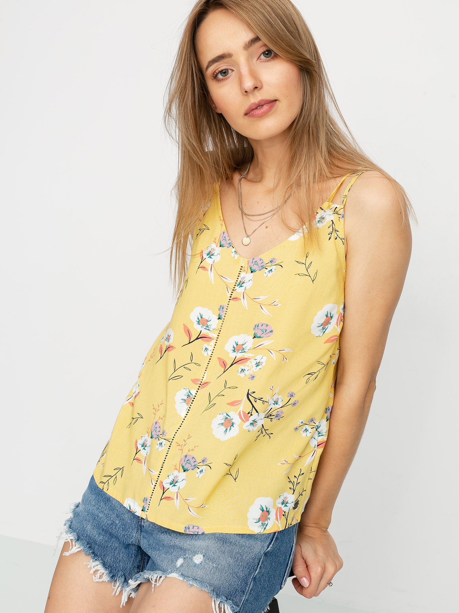 Roxy Got To Be Real Wmn Ujjatlan felső (sahara sun on the river)