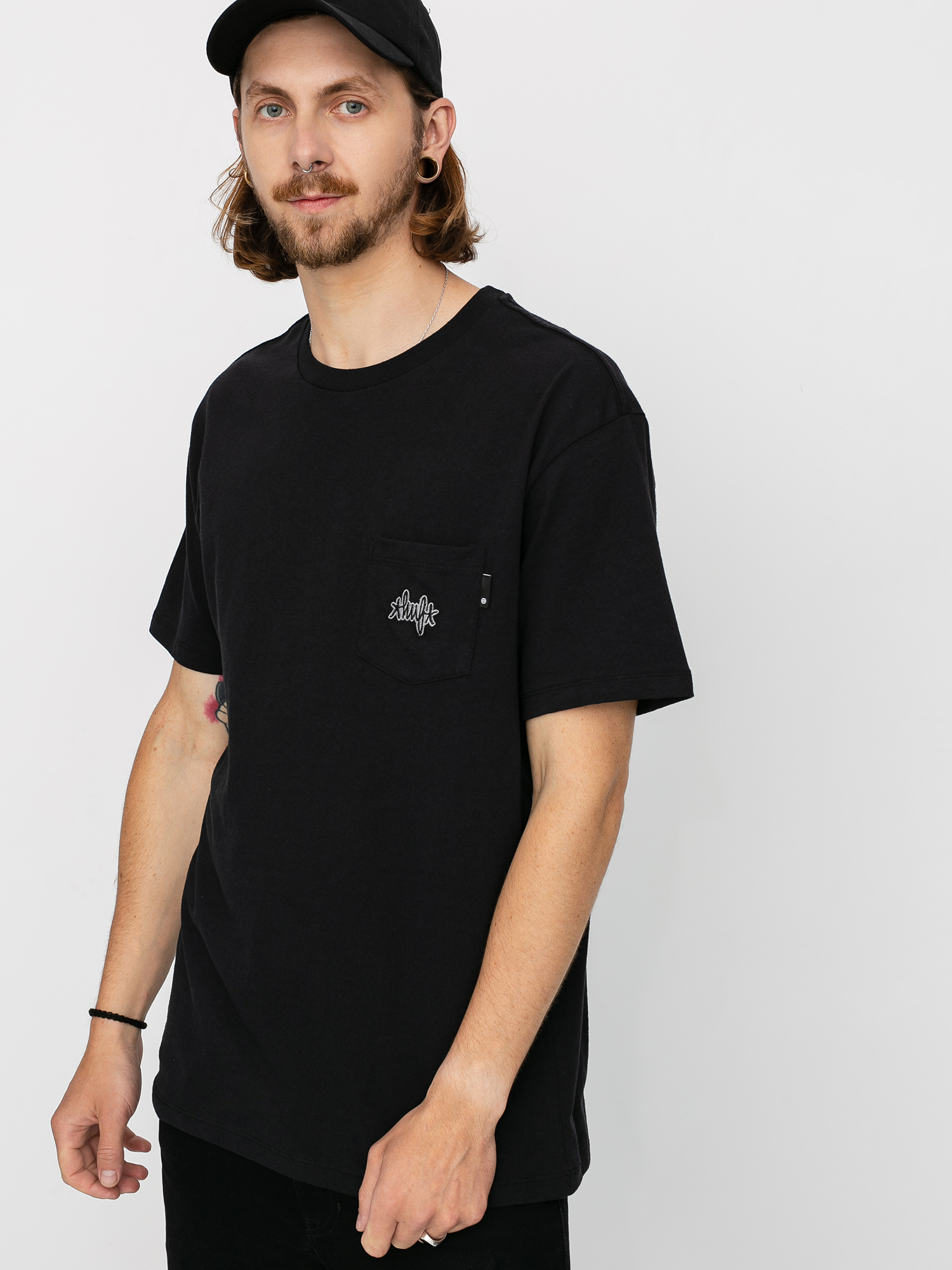 HUF Haze Pocket Ujjatlan felső (black)