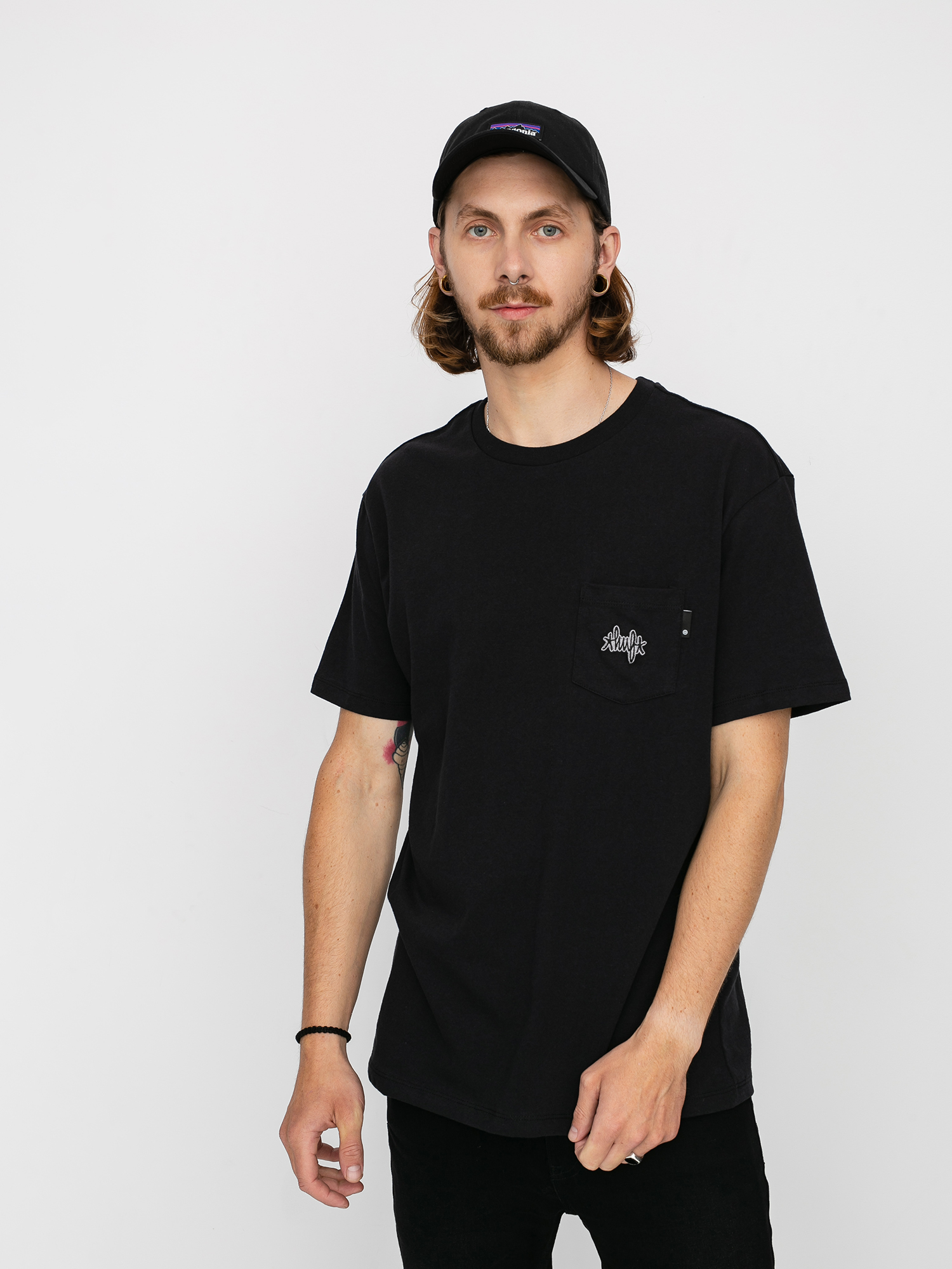 HUF Haze Pocket Ujjatlan felső (black)
