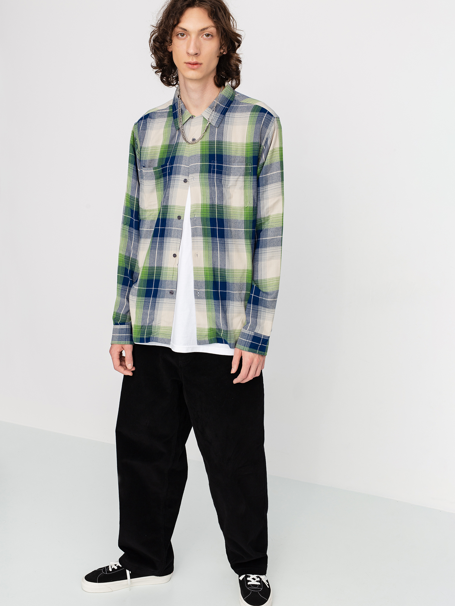 Stussy Rayon Plaid Ing (blue)