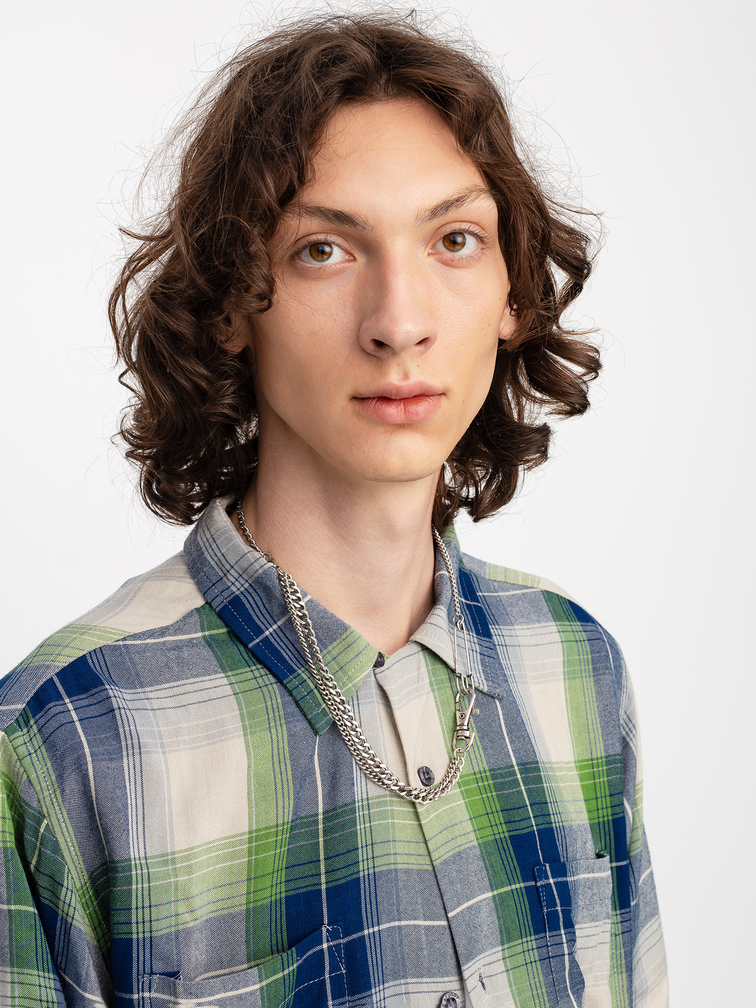 Stussy Rayon Plaid Ing (blue)