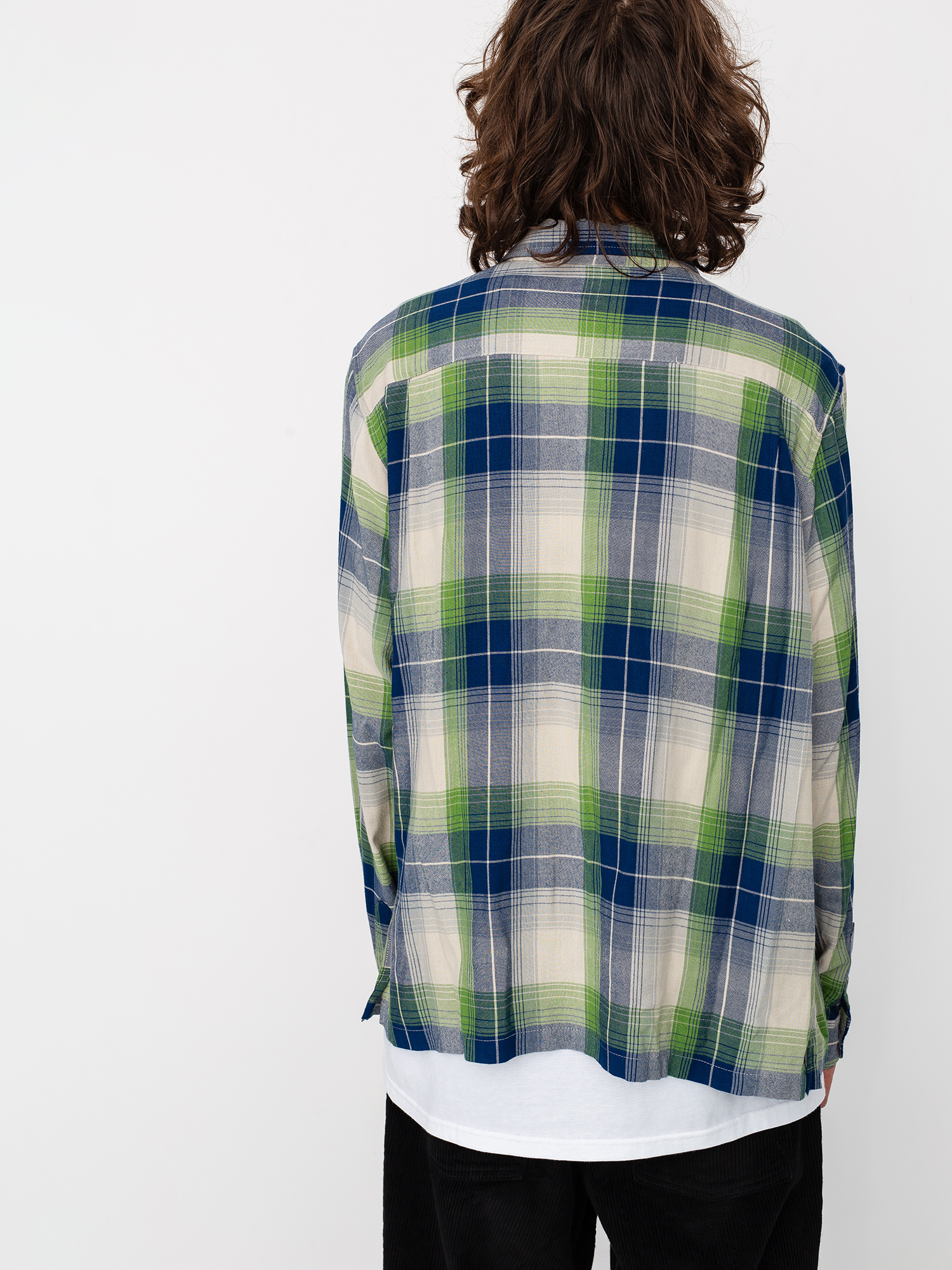 Stussy Rayon Plaid Ing (blue)