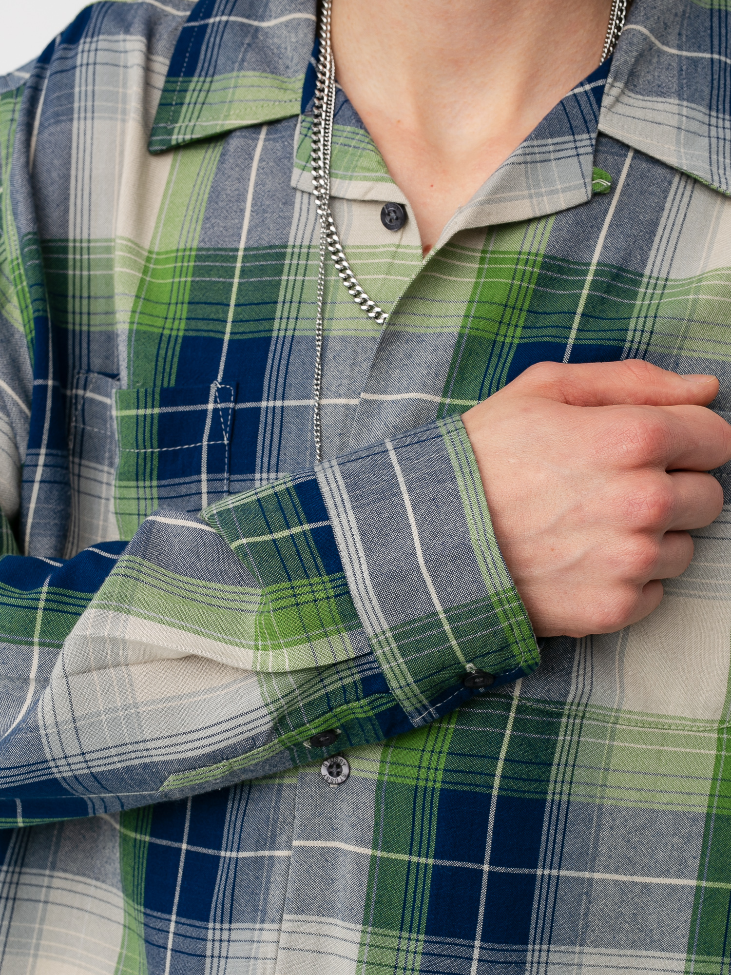 Stussy Rayon Plaid Ing (blue)