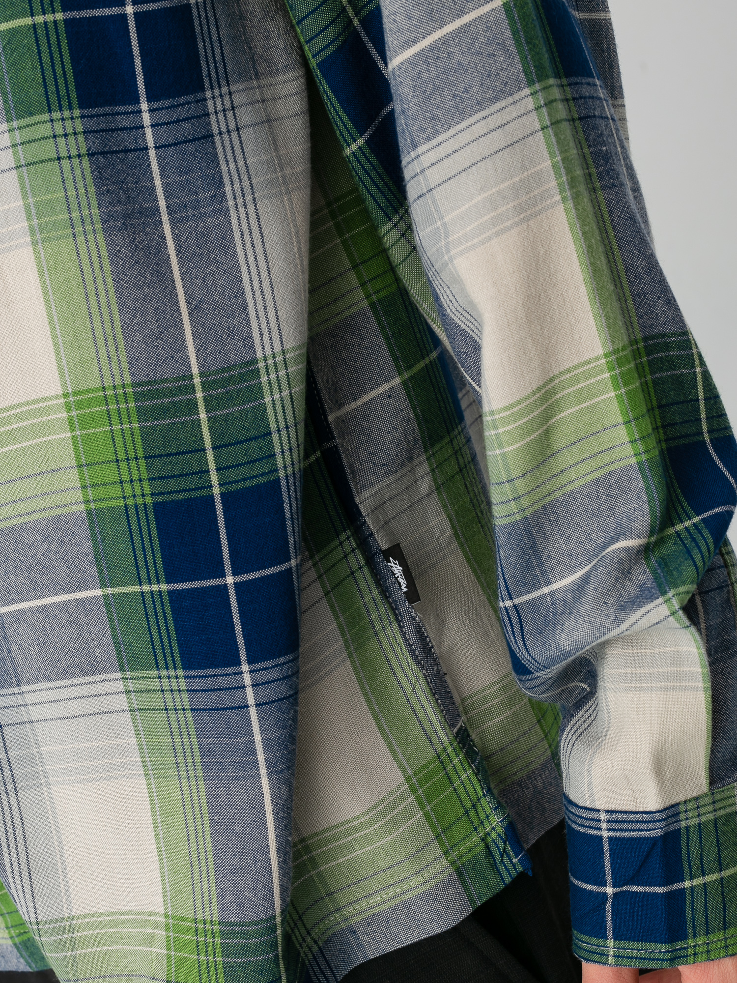 Stussy Rayon Plaid Ing (blue)