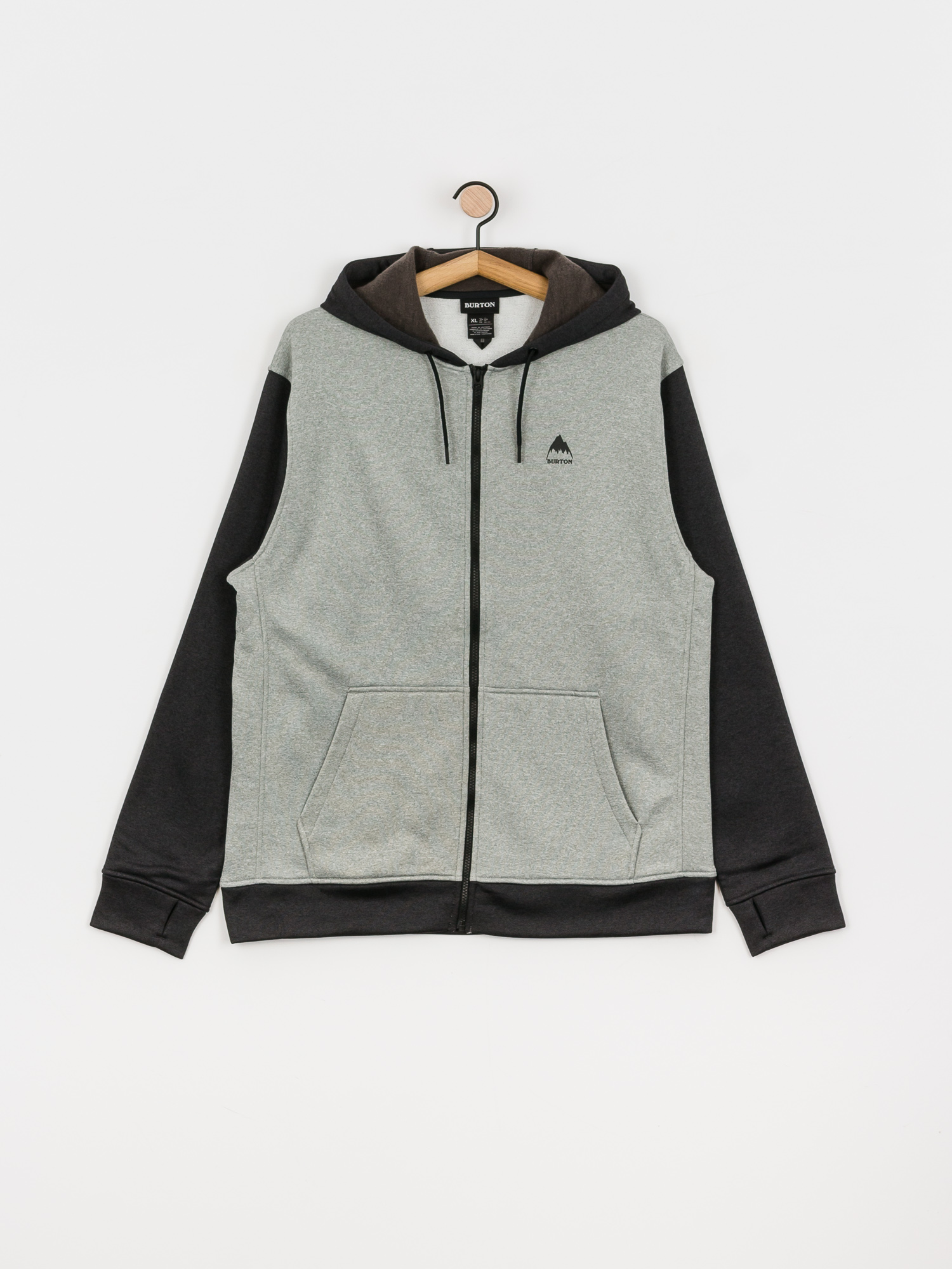 Férfi Burton Oak ZHD Thermo pulóver (gray heather/true black)