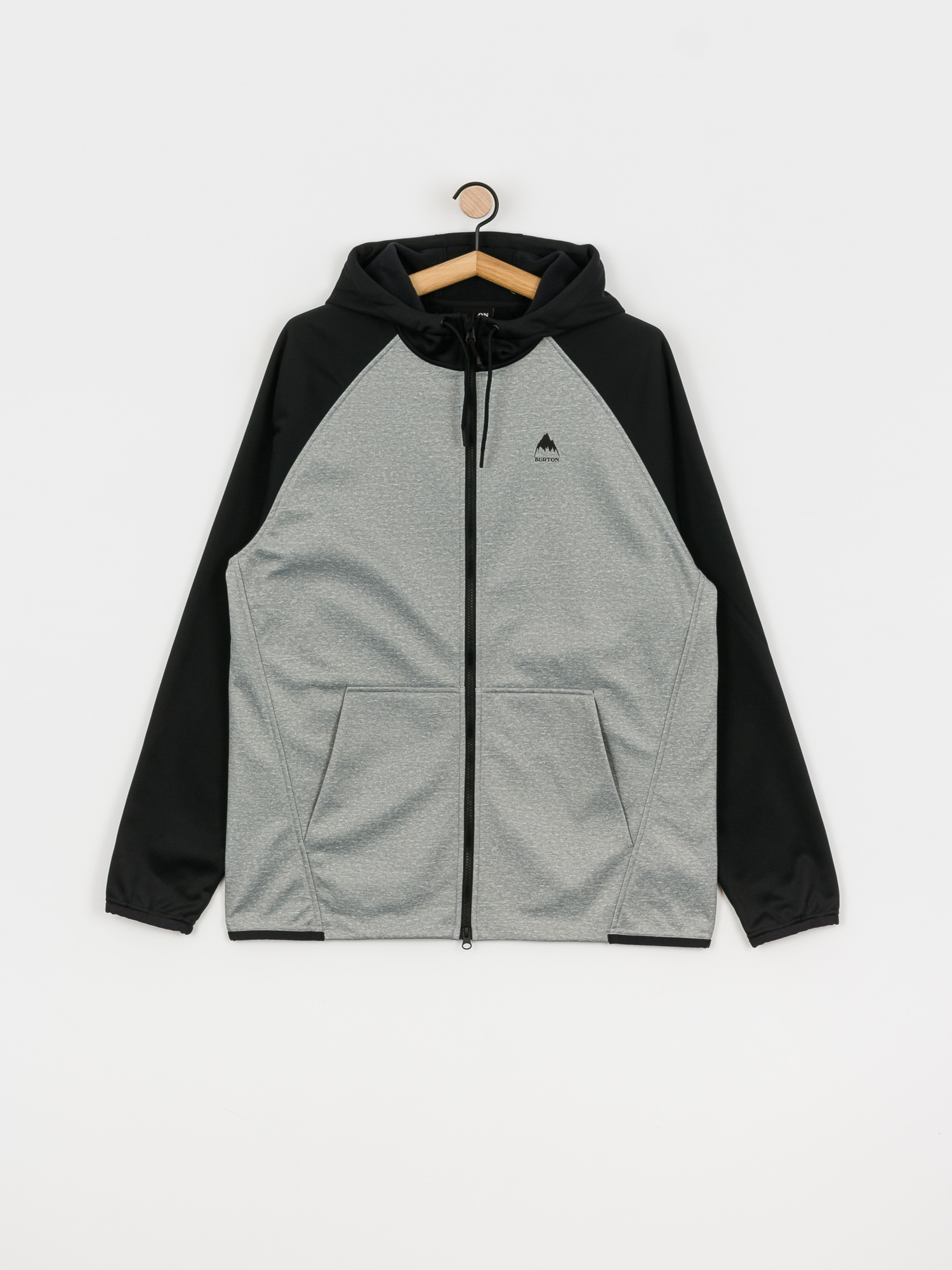 Férfi Burton Crown Weatherproof ZHD Thermo pulóver (gray heather/true black)