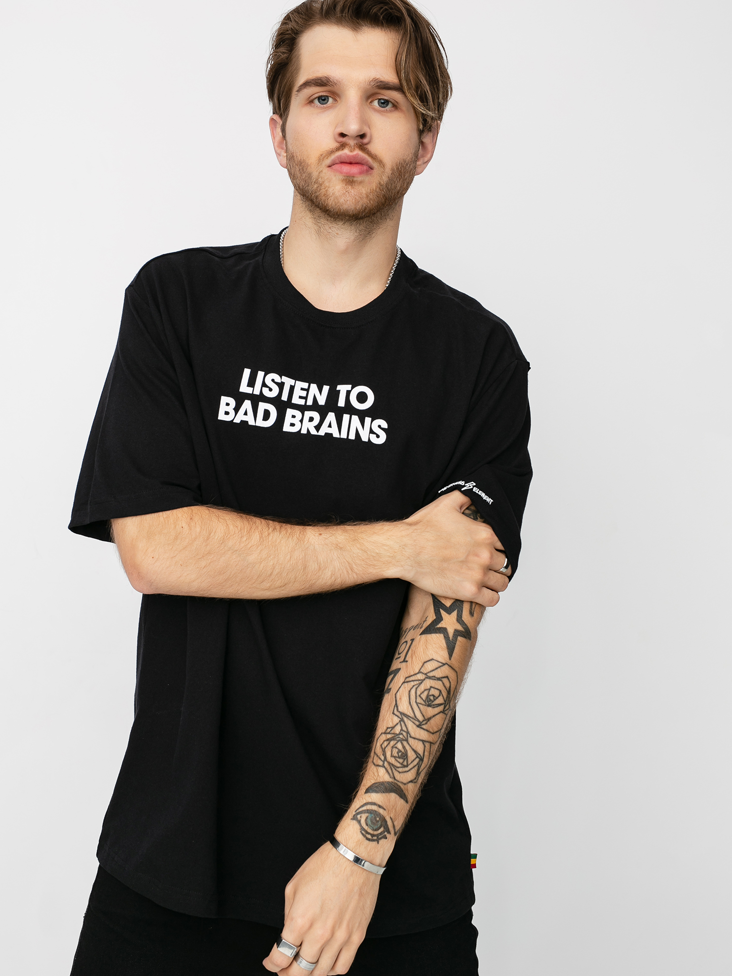 Ujjatlan felső Element Listen To Bad Brains (flint black)