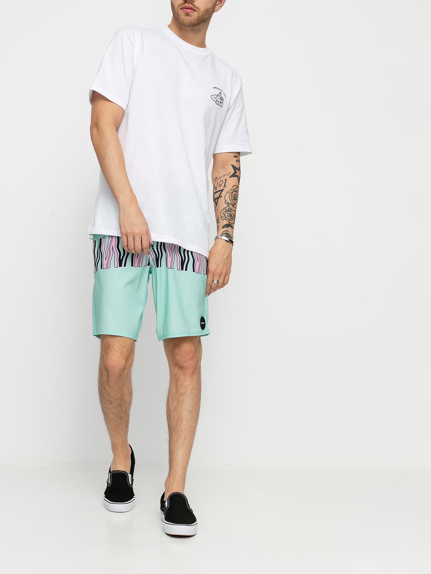 RVCA Va Trunk Print Boardshort (dusty aqua)