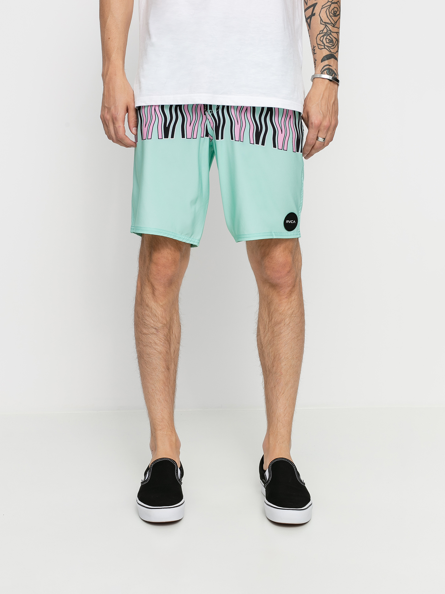 RVCA Va Trunk Print Boardshort (dusty aqua)